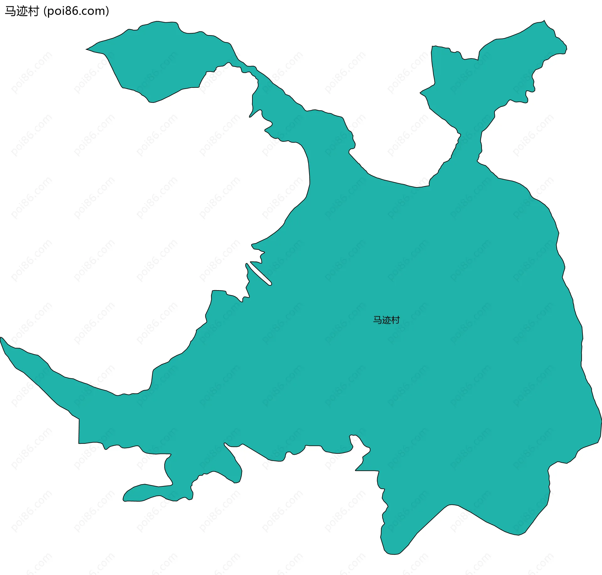 马迹村边界地图