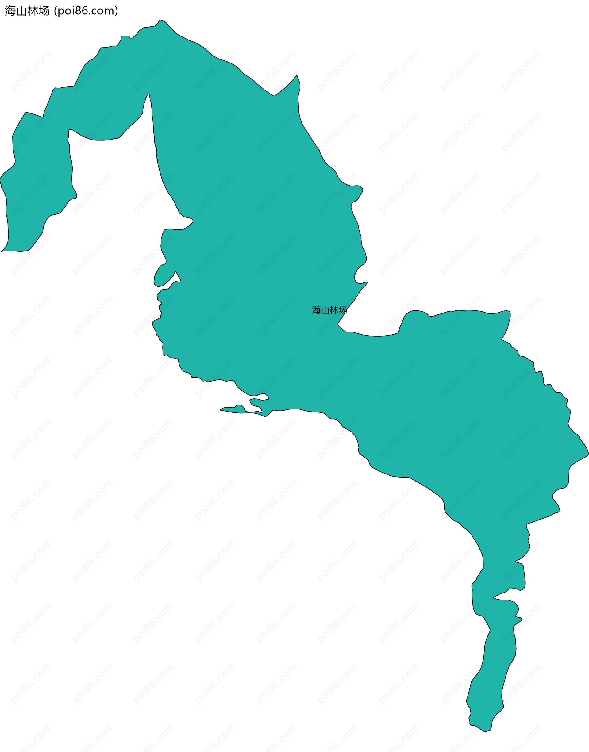 海山林场边界地图