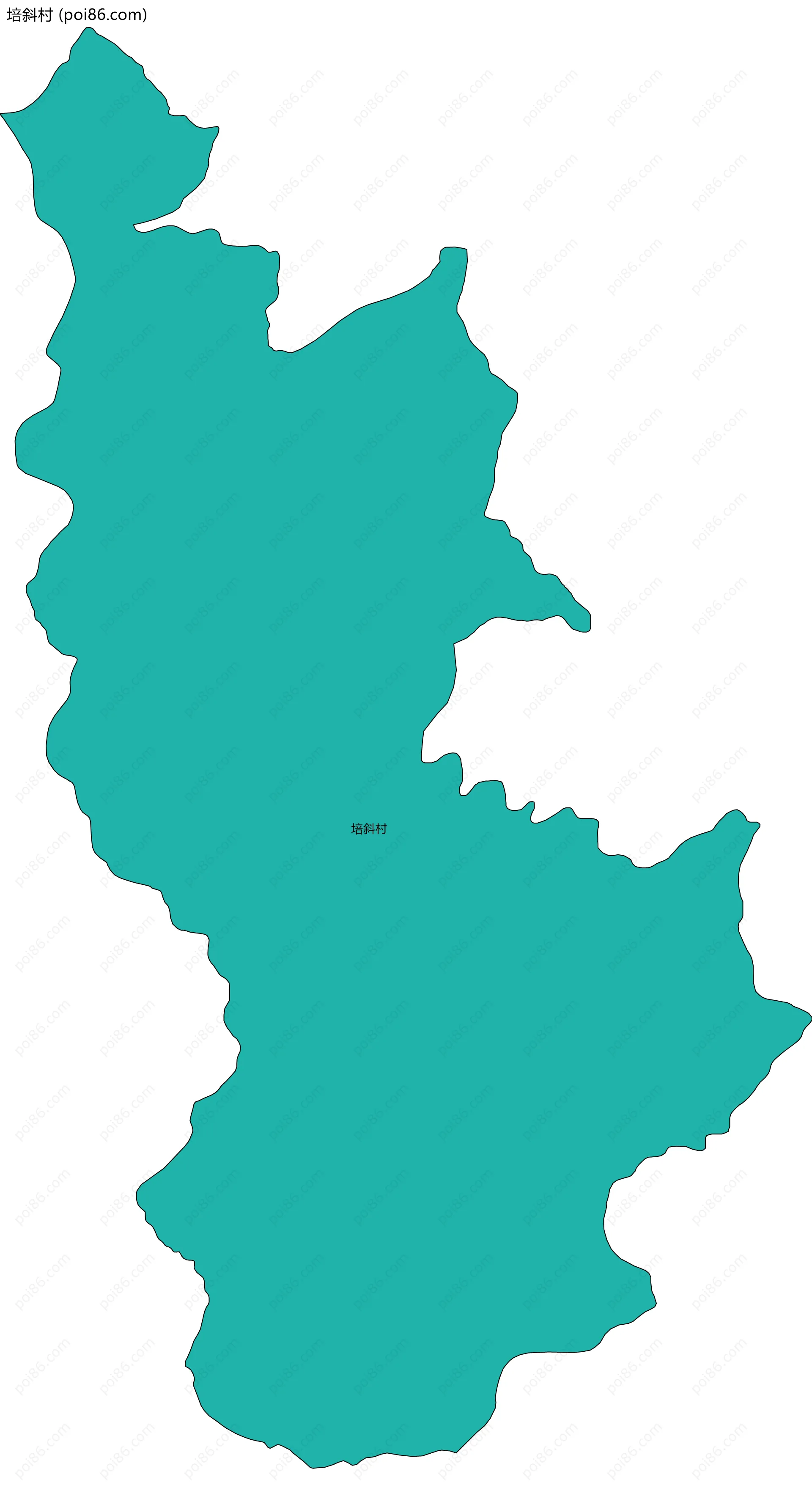 培斜村边界地图