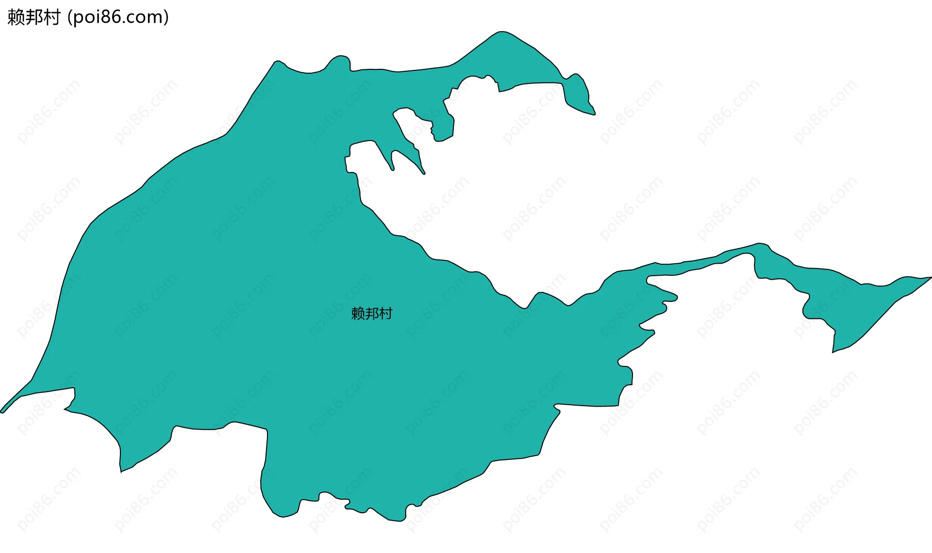 赖邦村边界地图