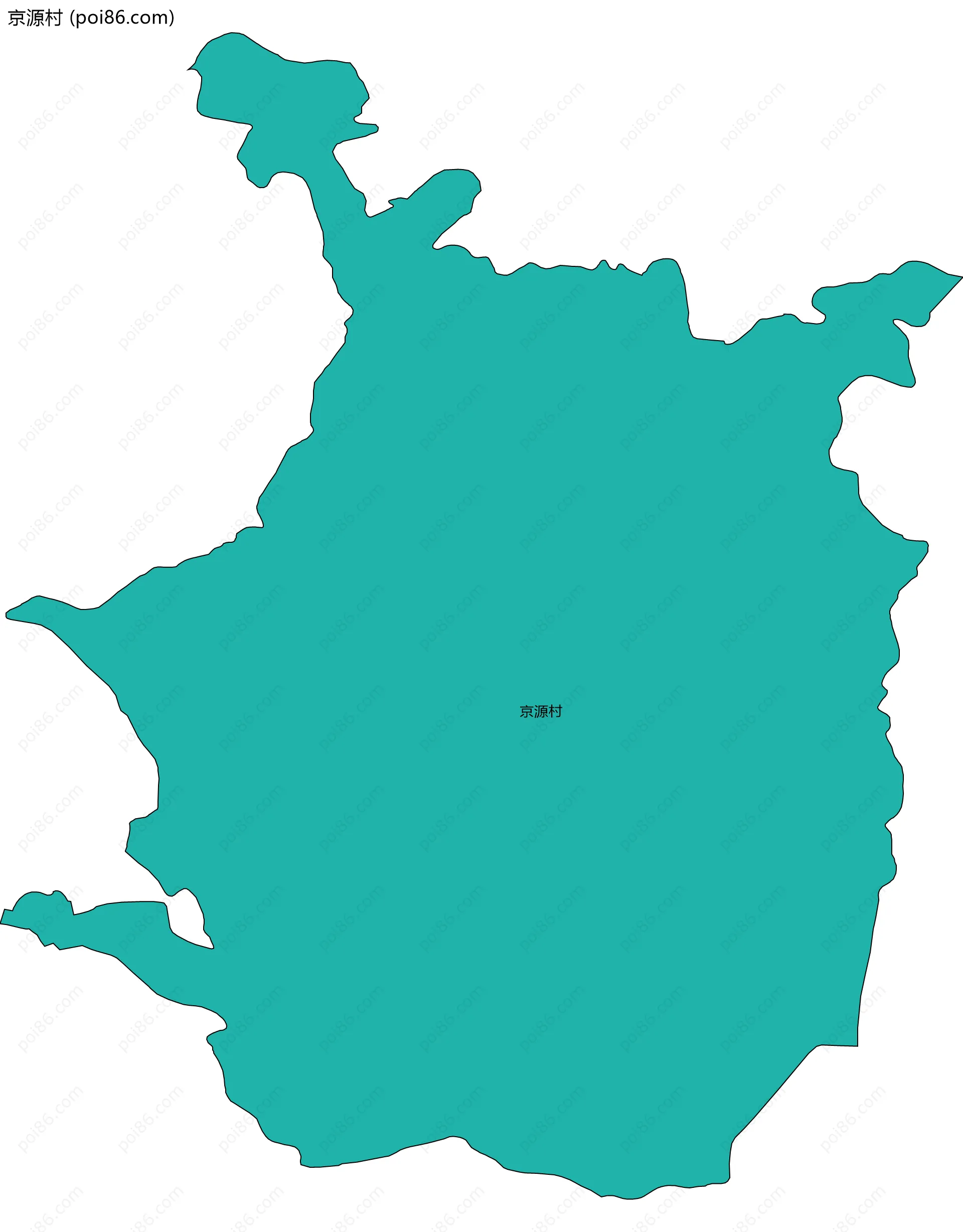 京源村边界地图