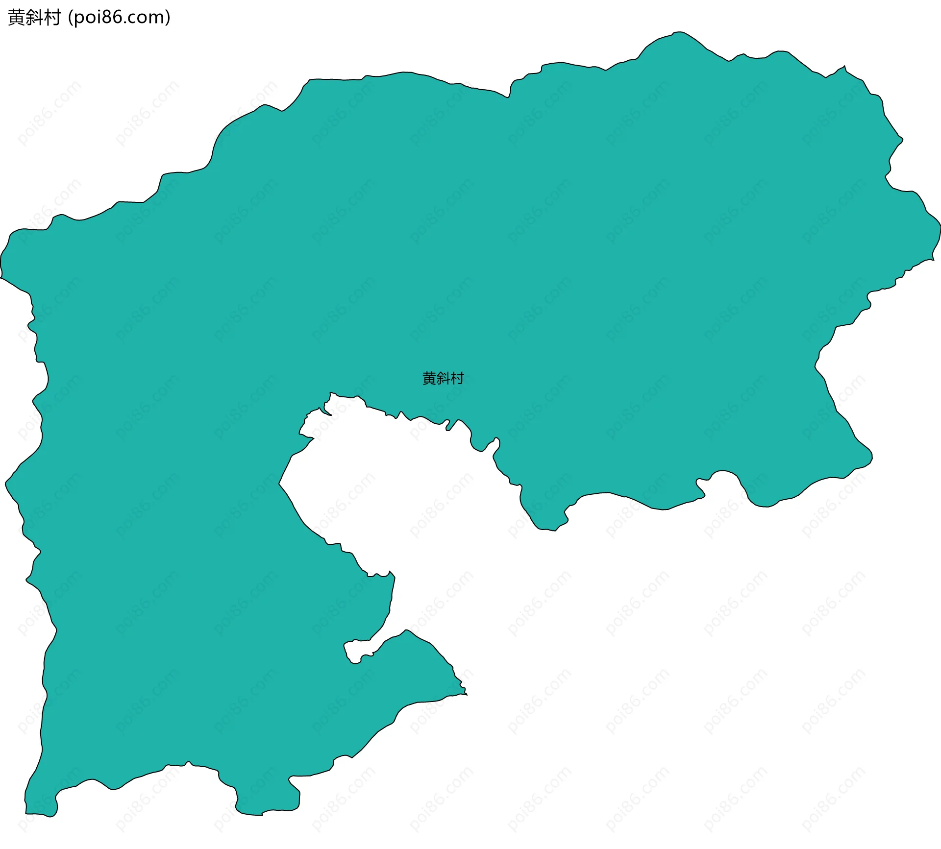 黄斜村边界地图