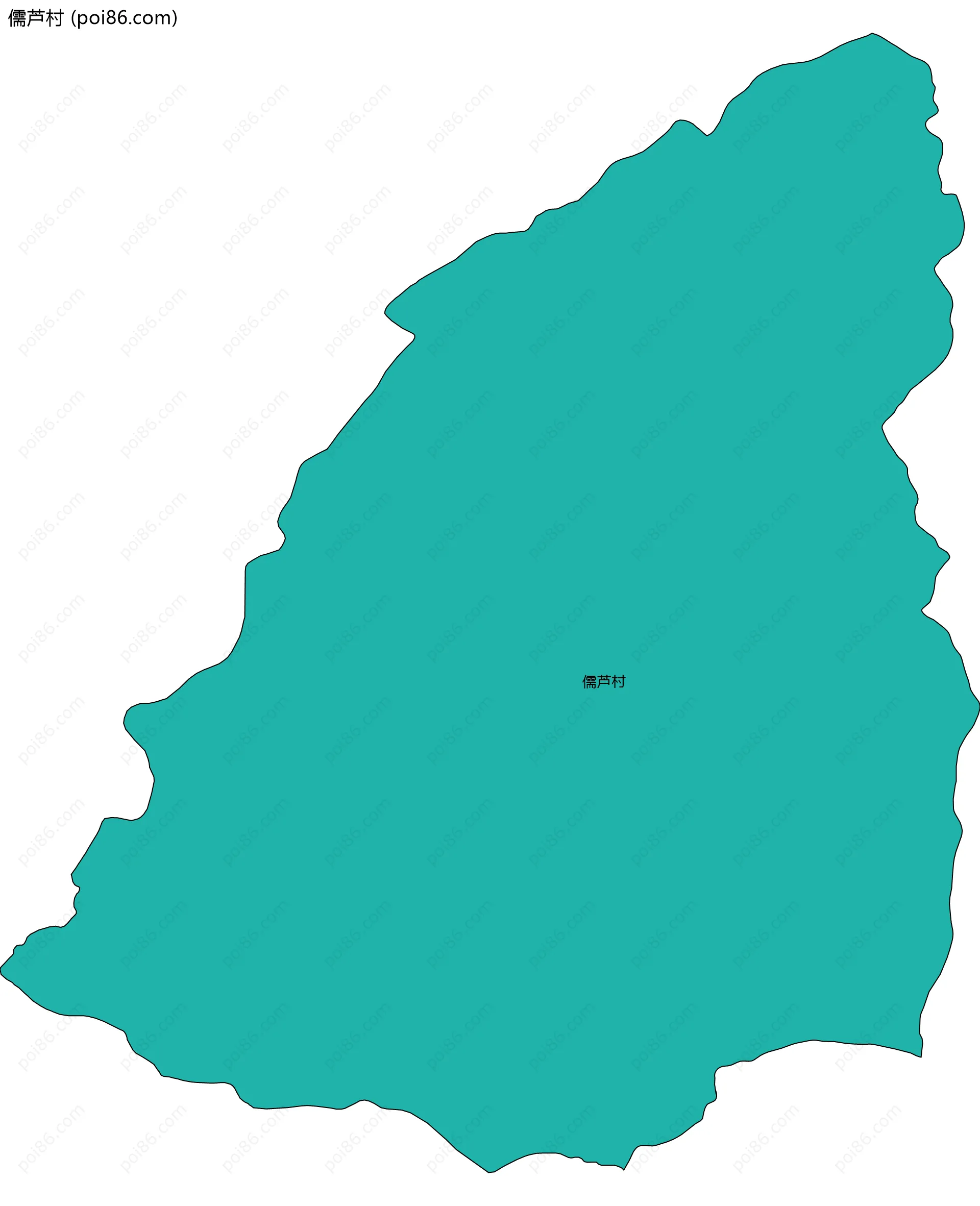 儒芦村边界地图