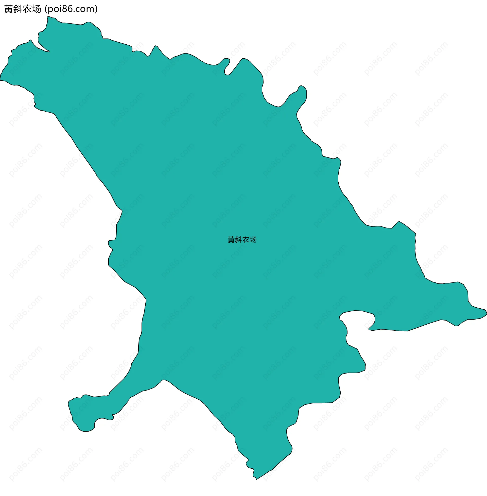 黄斜农场边界地图