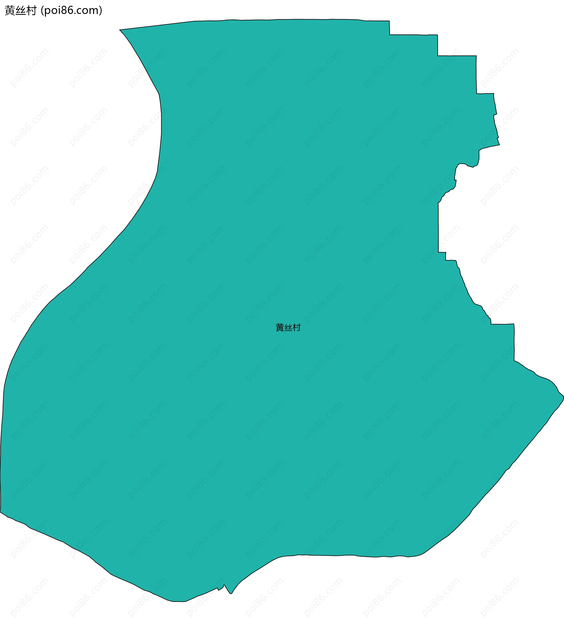 黄丝村边界地图