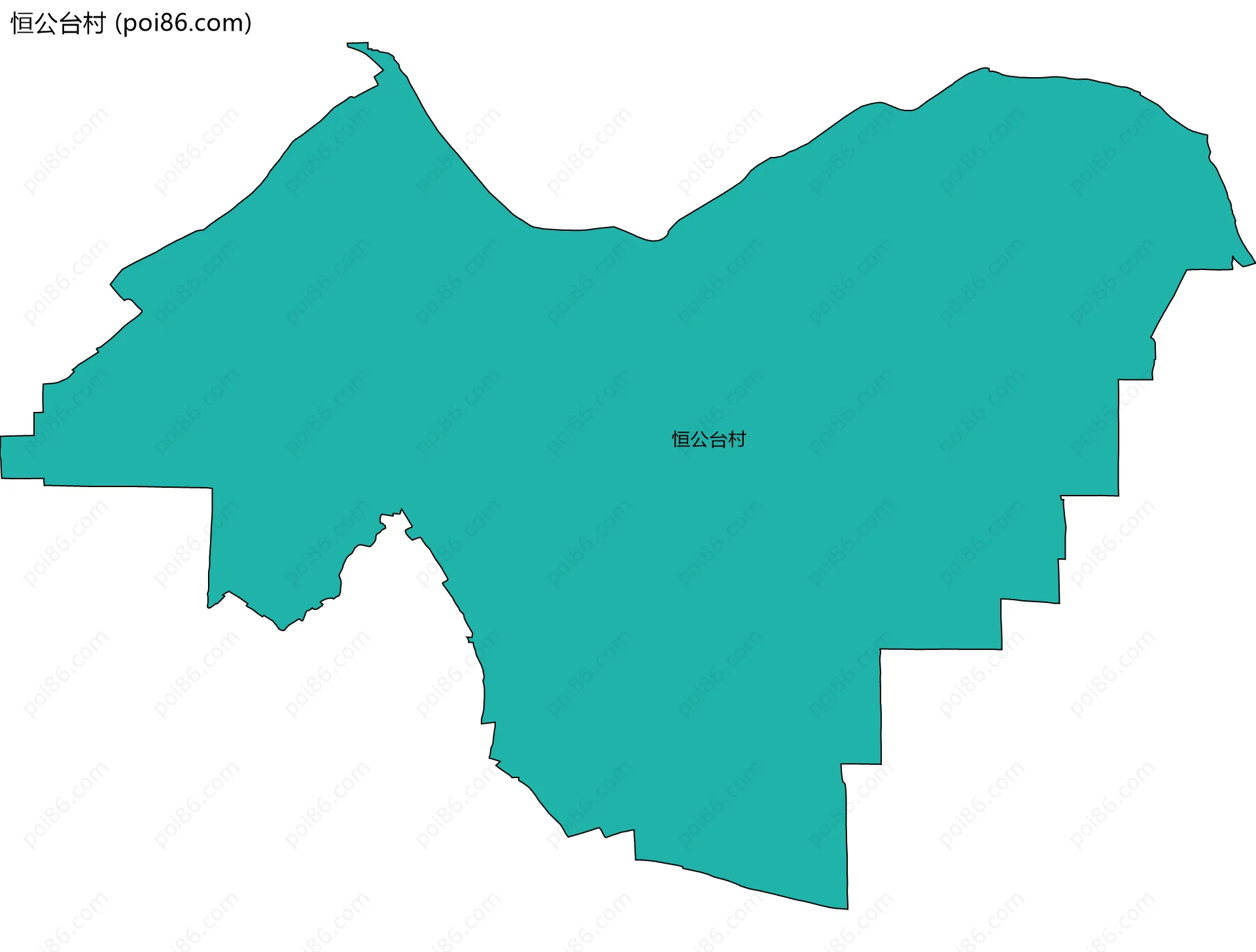 恒公台村边界地图