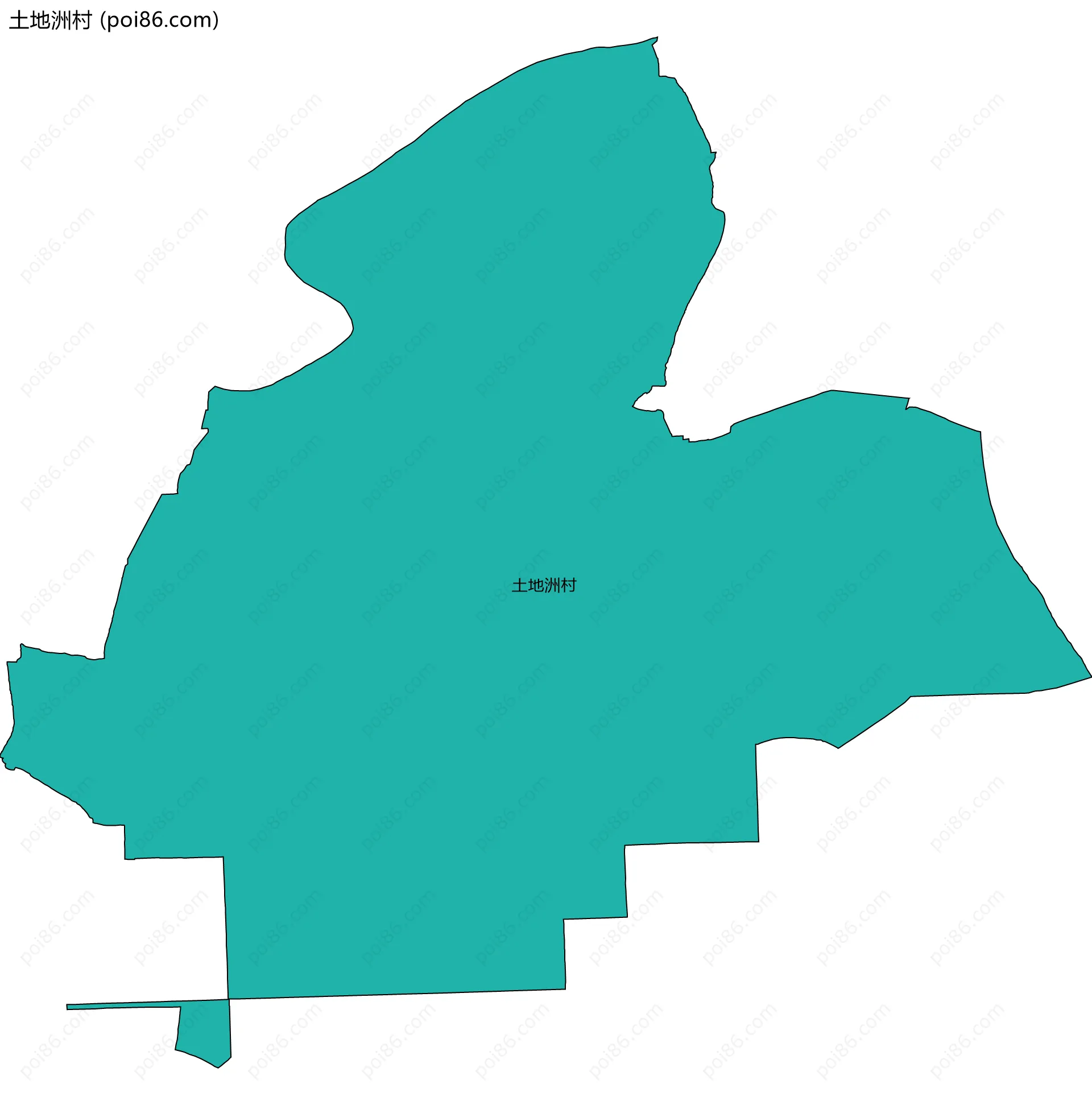 土地洲村边界地图