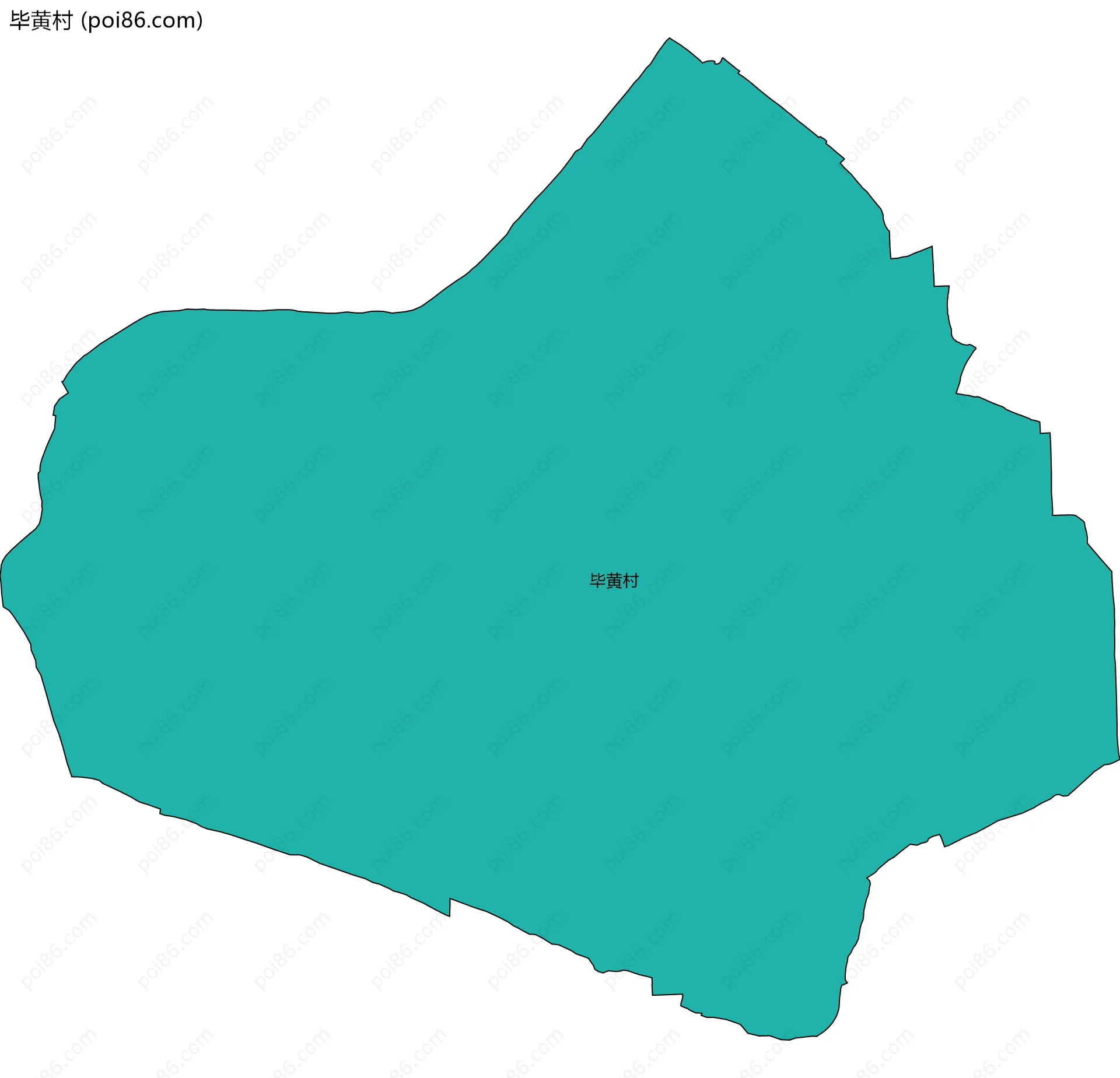 毕黄村边界地图
