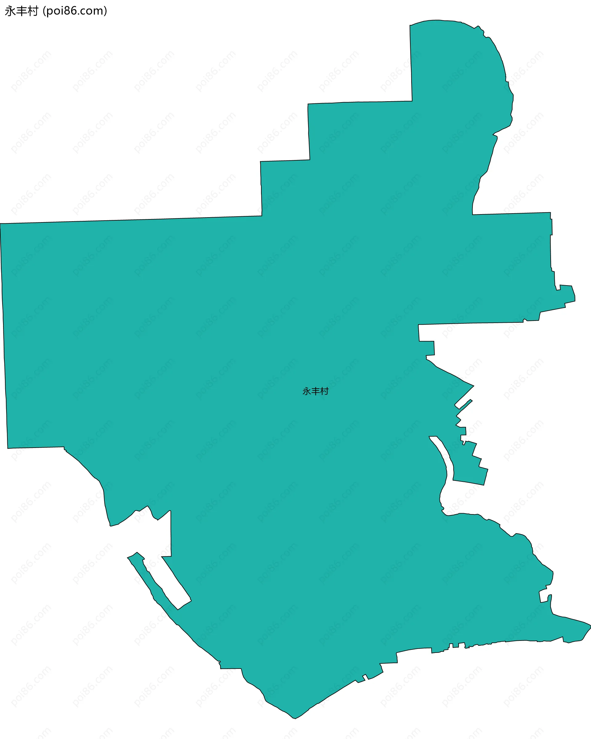 永丰村边界地图