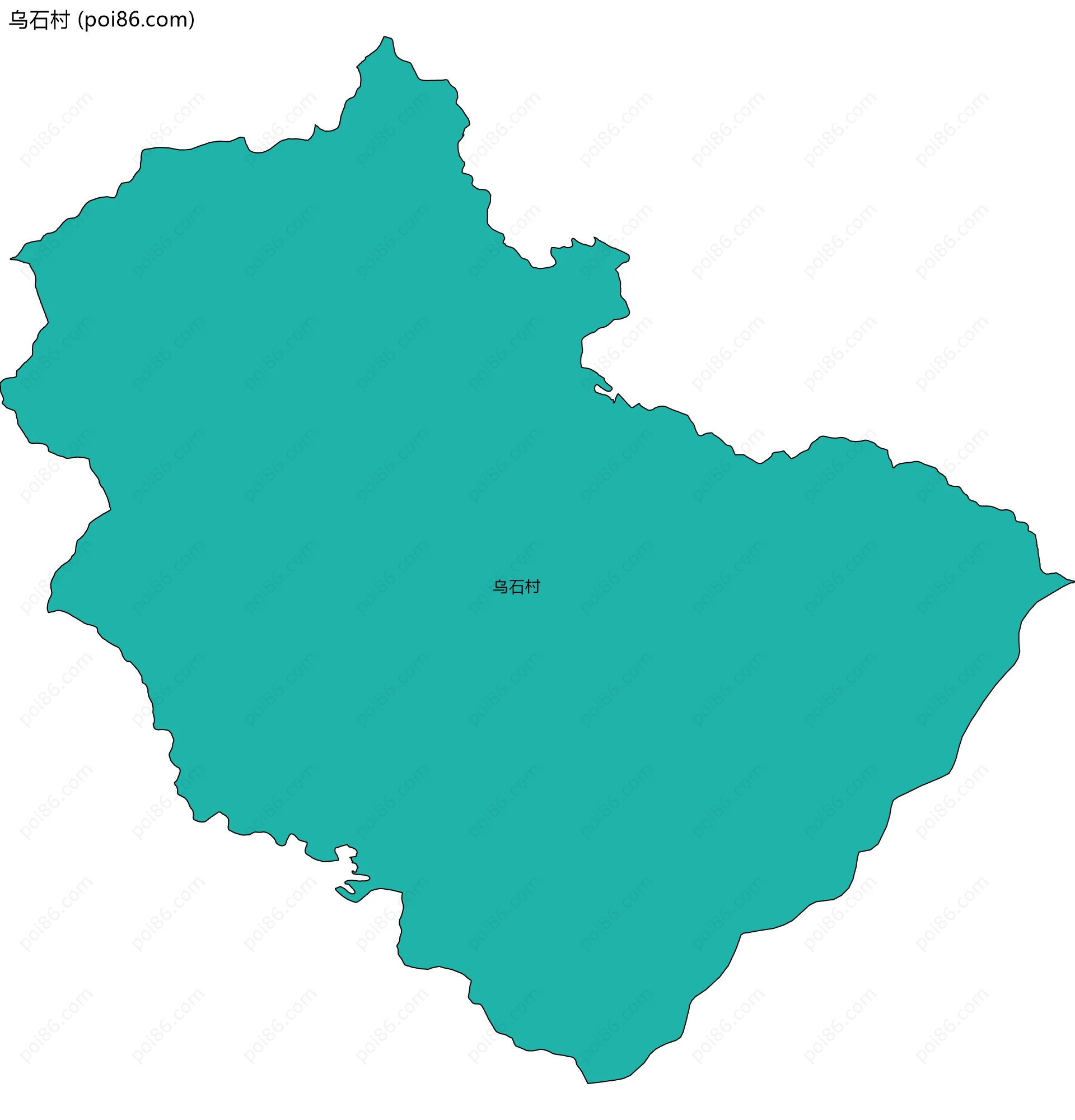 乌石村边界地图