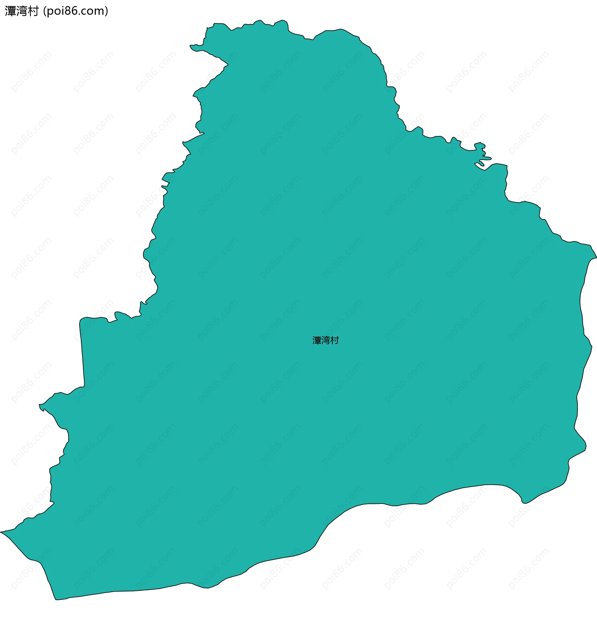 潭湾村边界地图