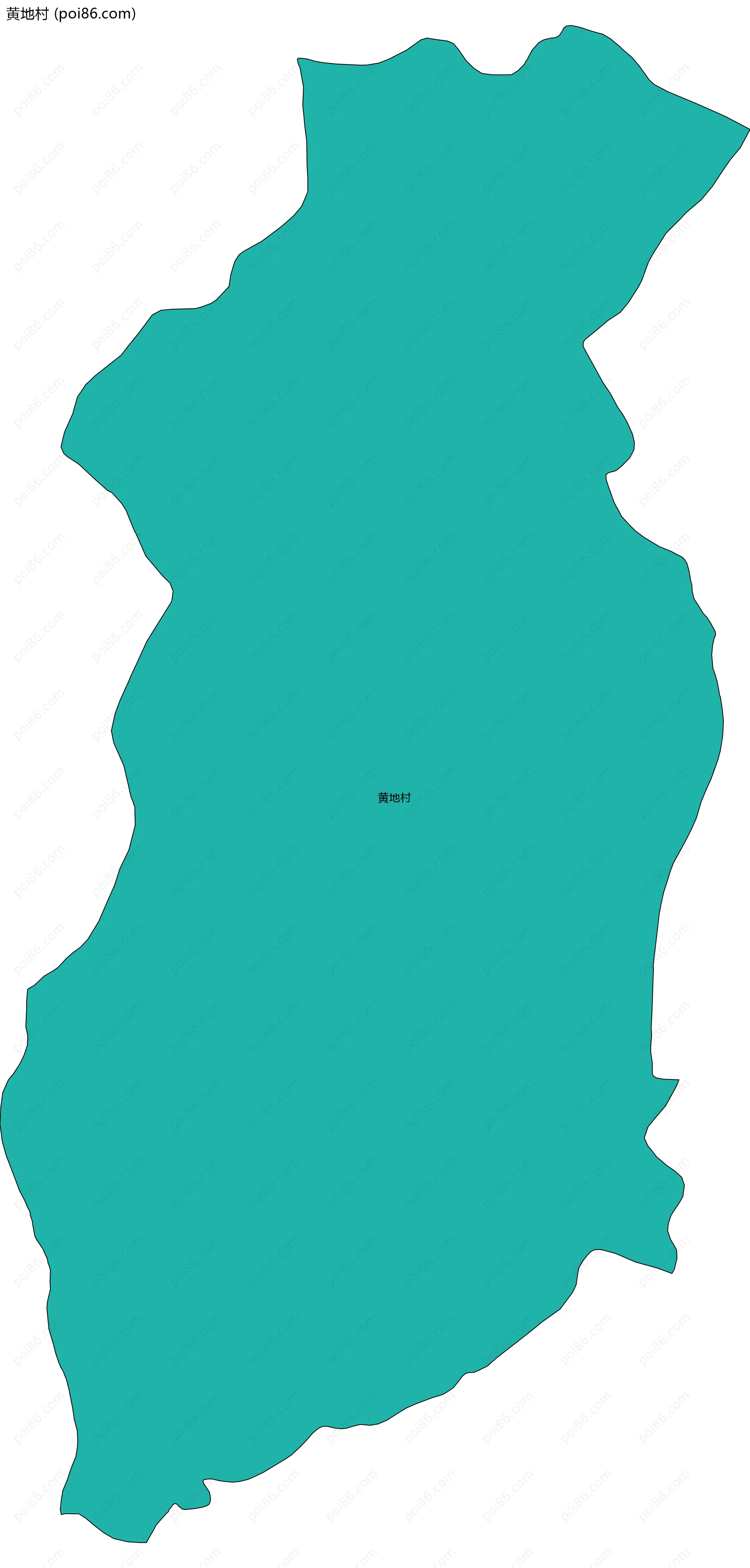 黄地村边界地图