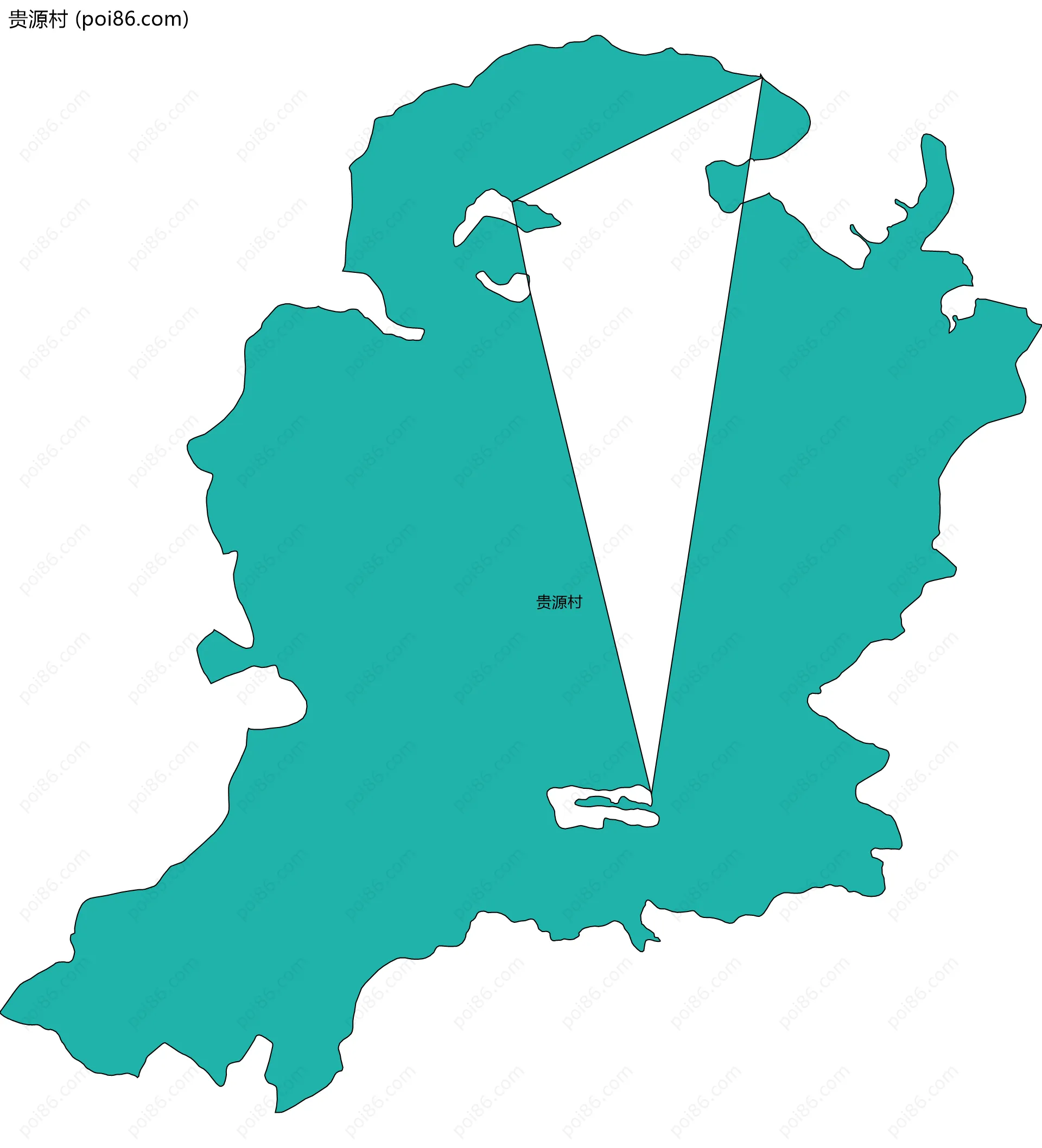 贵源村边界地图