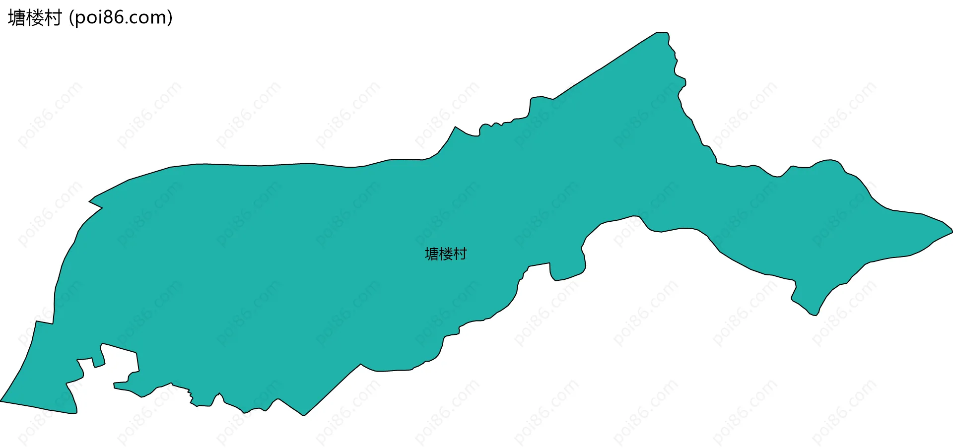 塘楼村边界地图