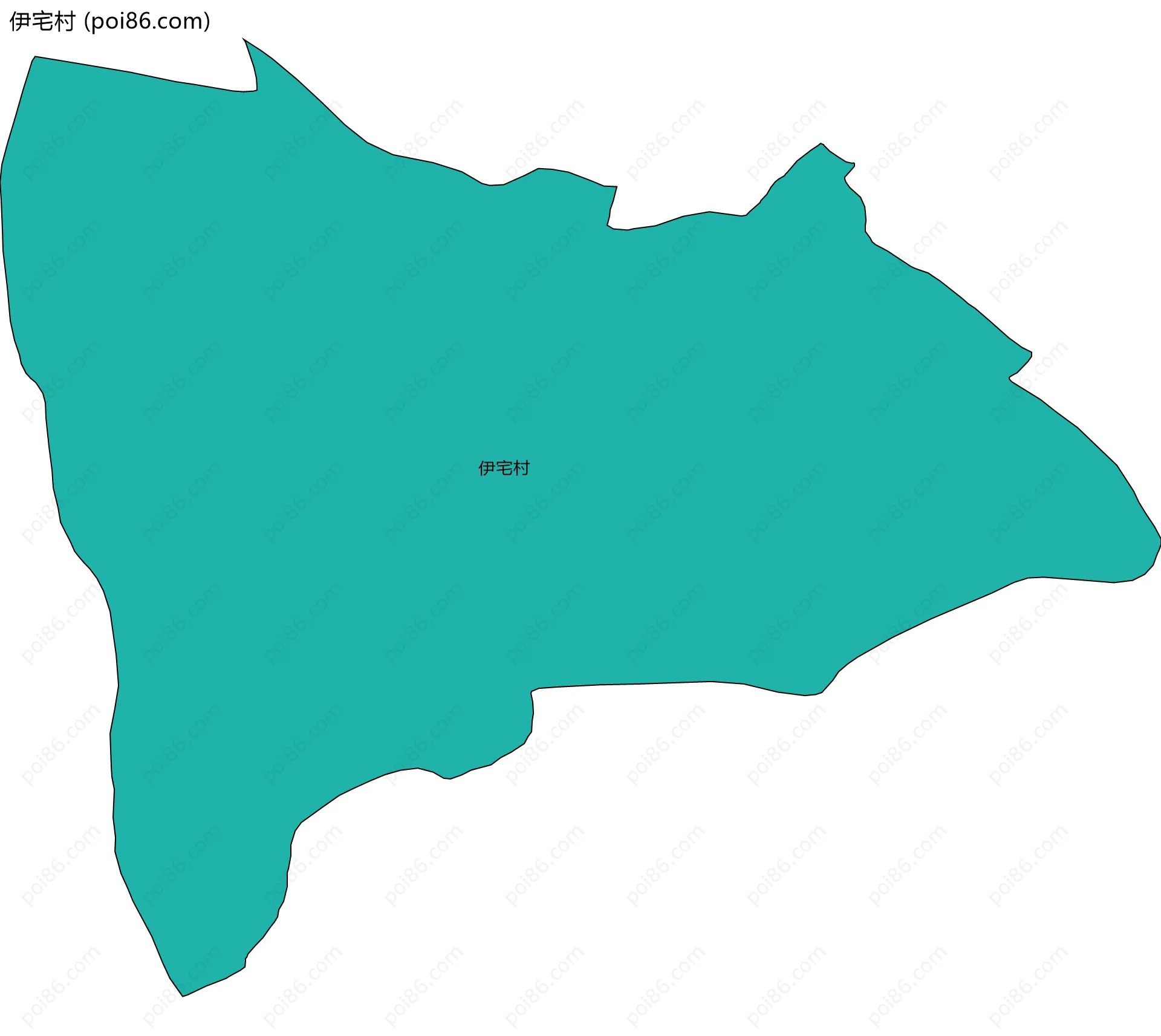 伊宅村边界地图
