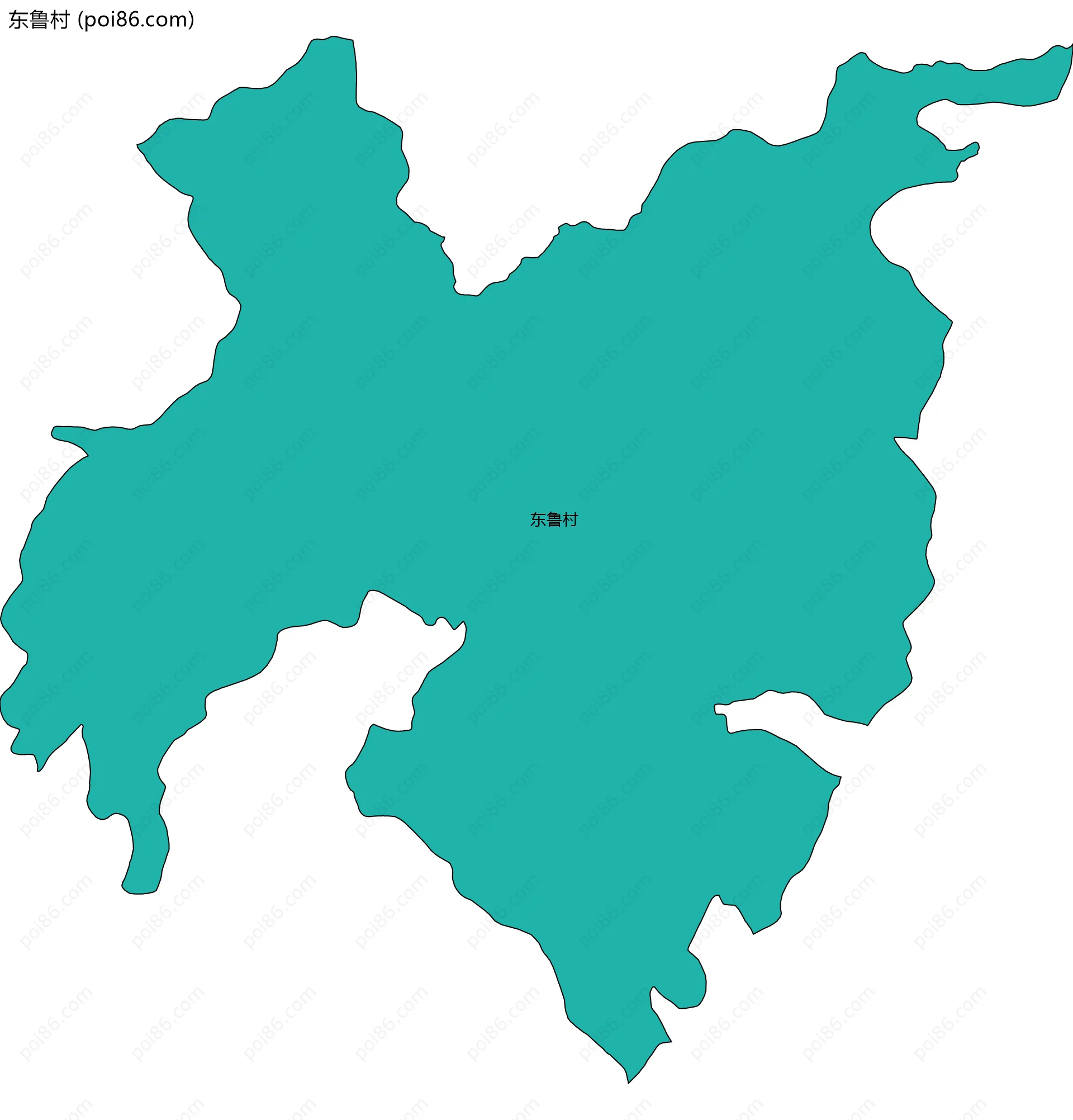 东鲁村边界地图