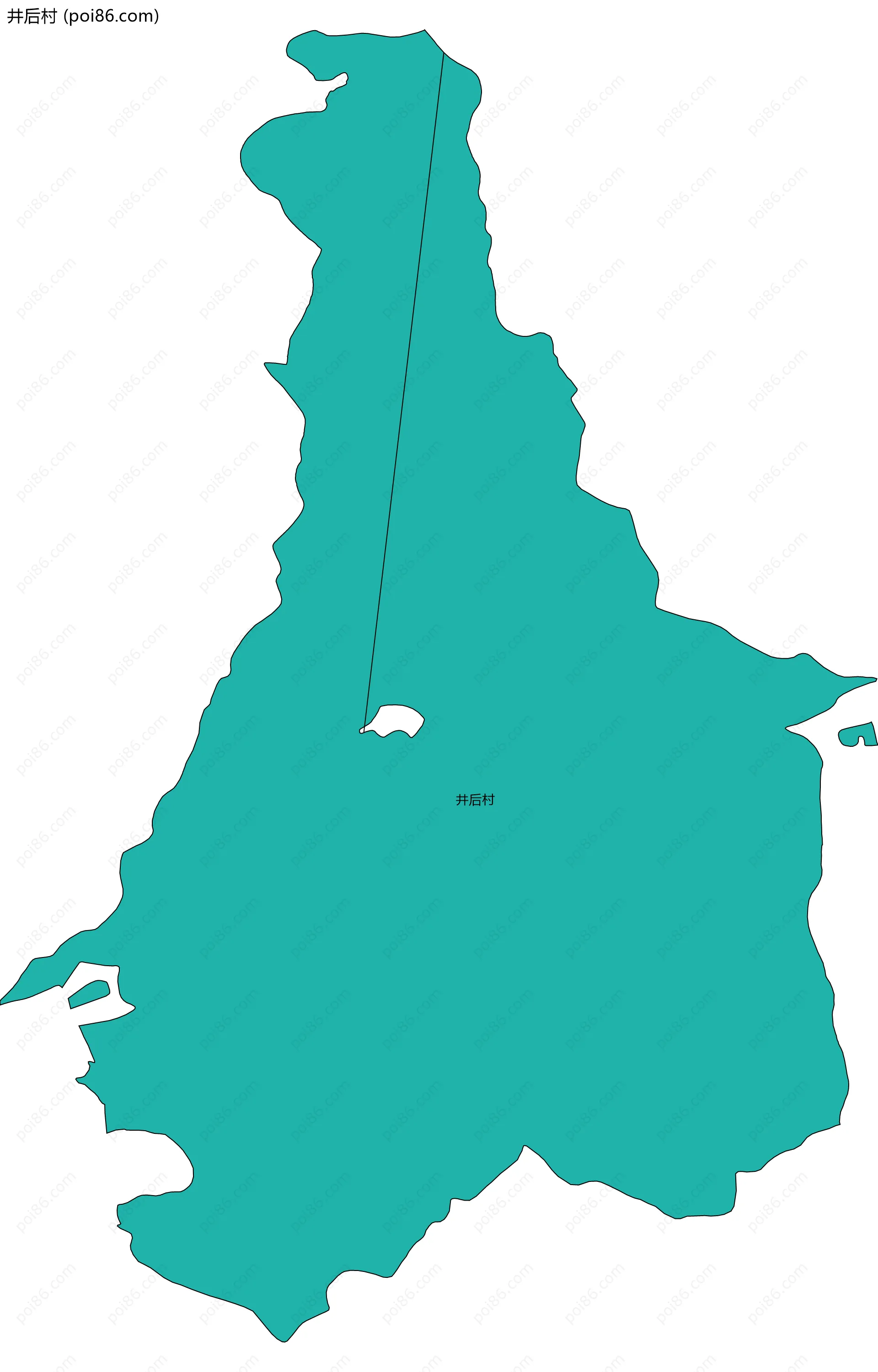 井后村边界地图