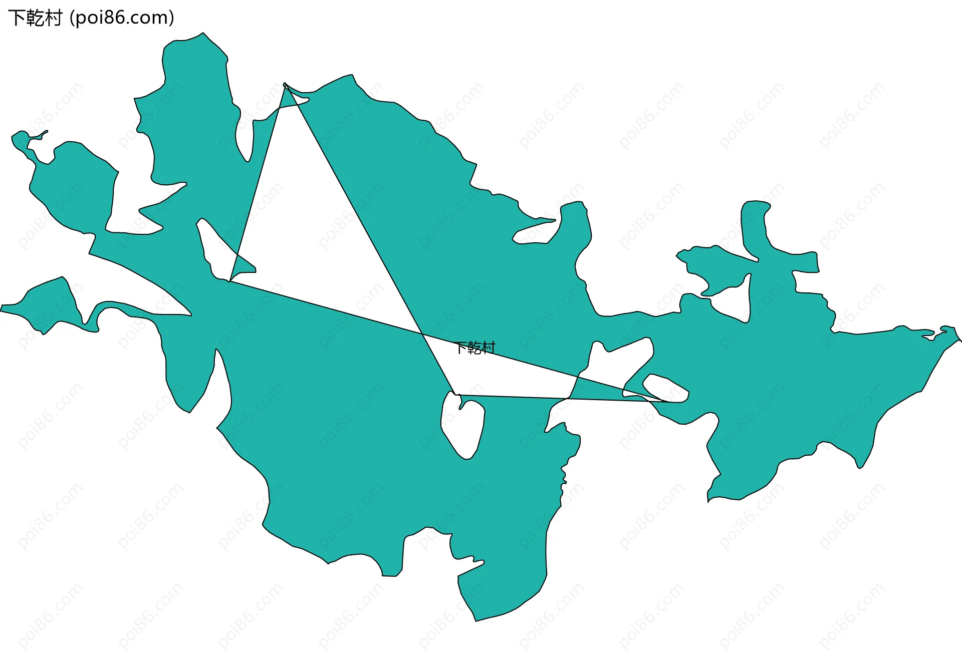 下乾村边界地图