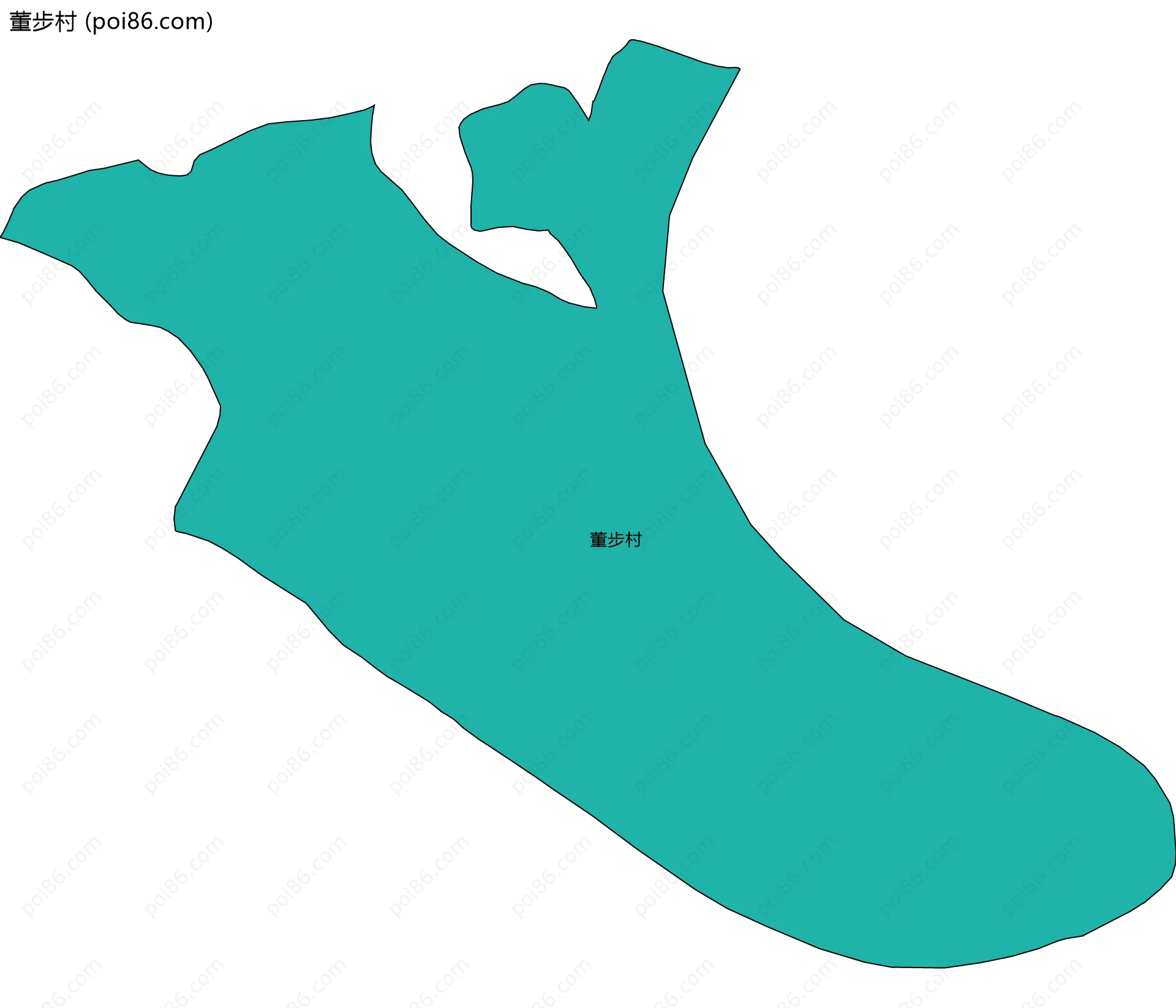 董步村边界地图