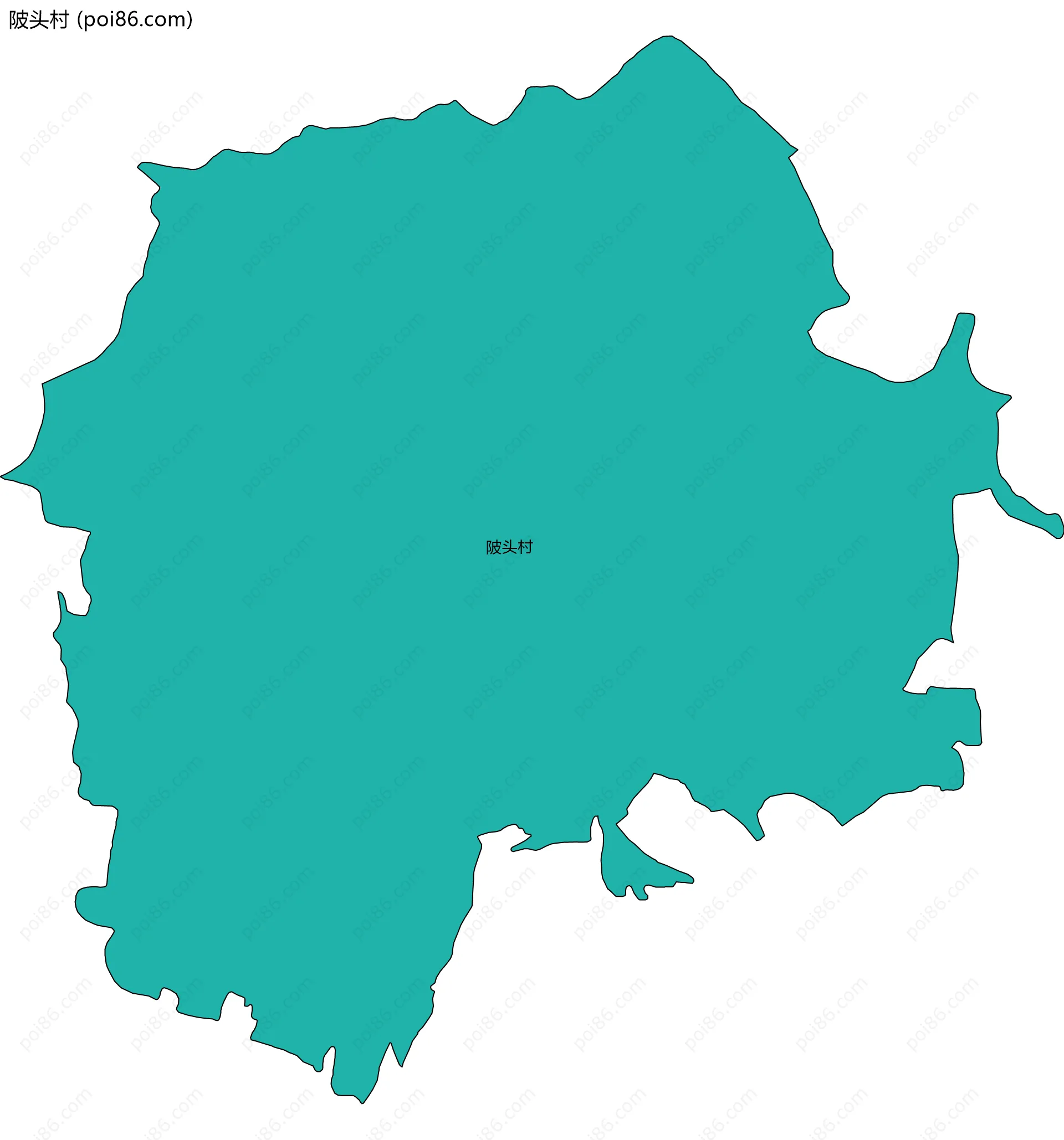 陂头村边界地图