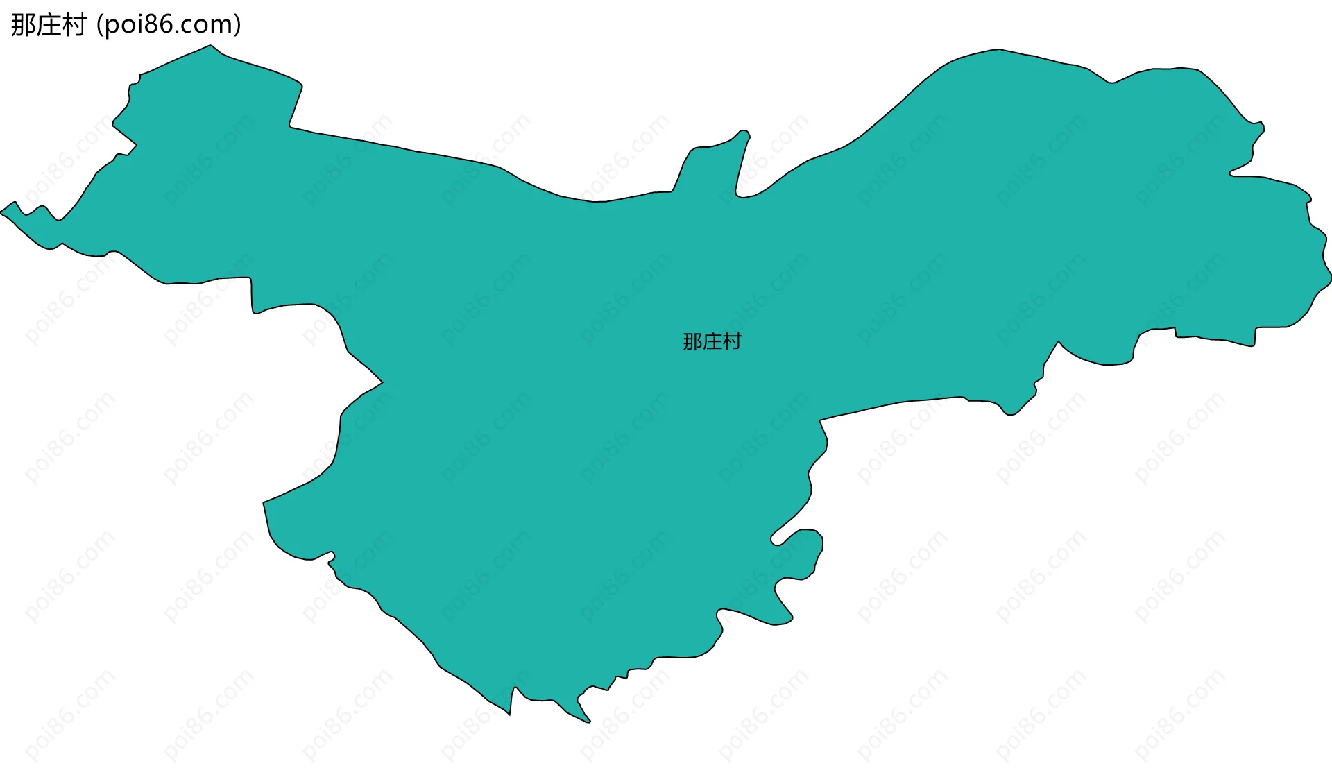那庄村边界地图