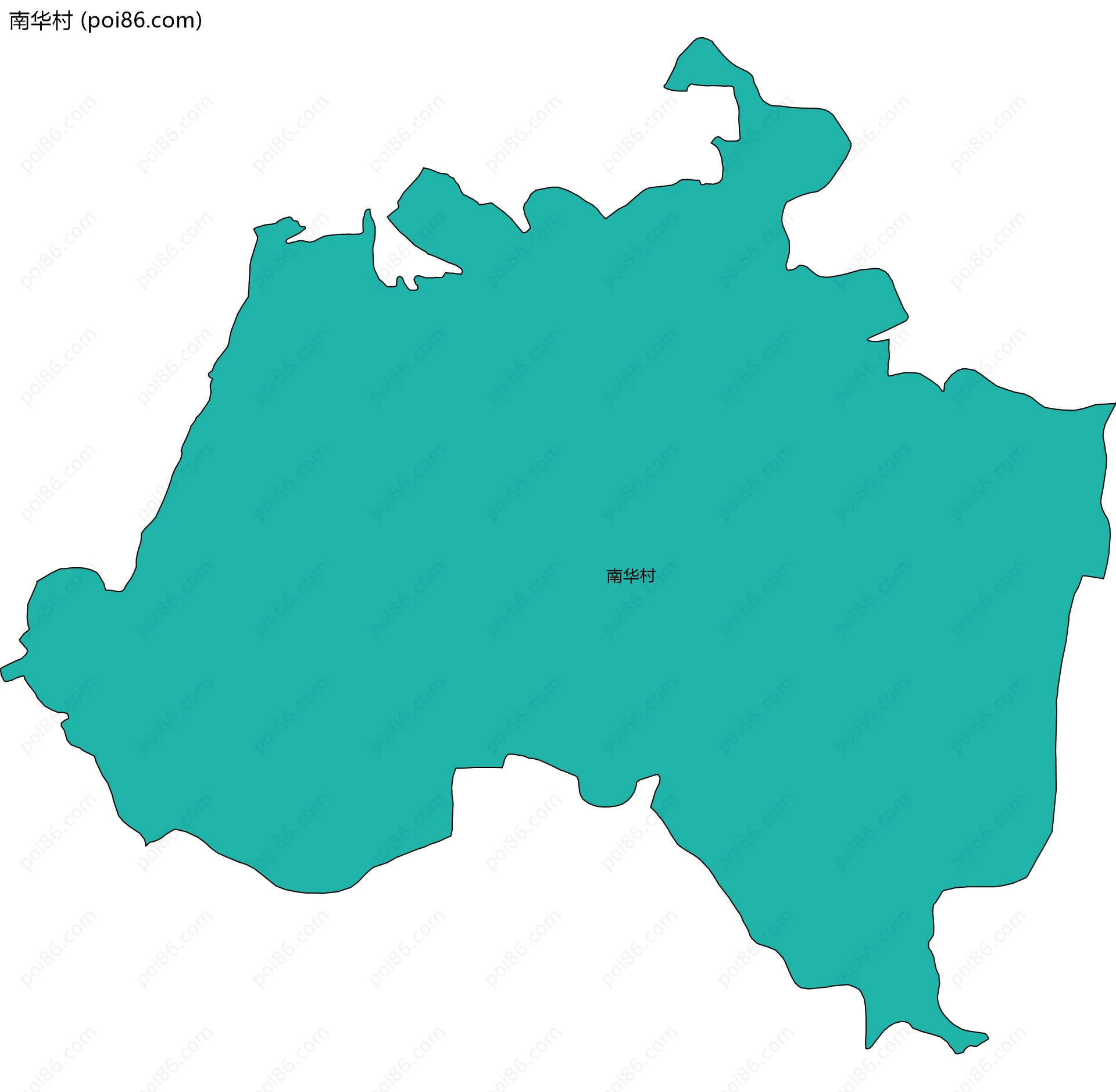 南华村边界地图