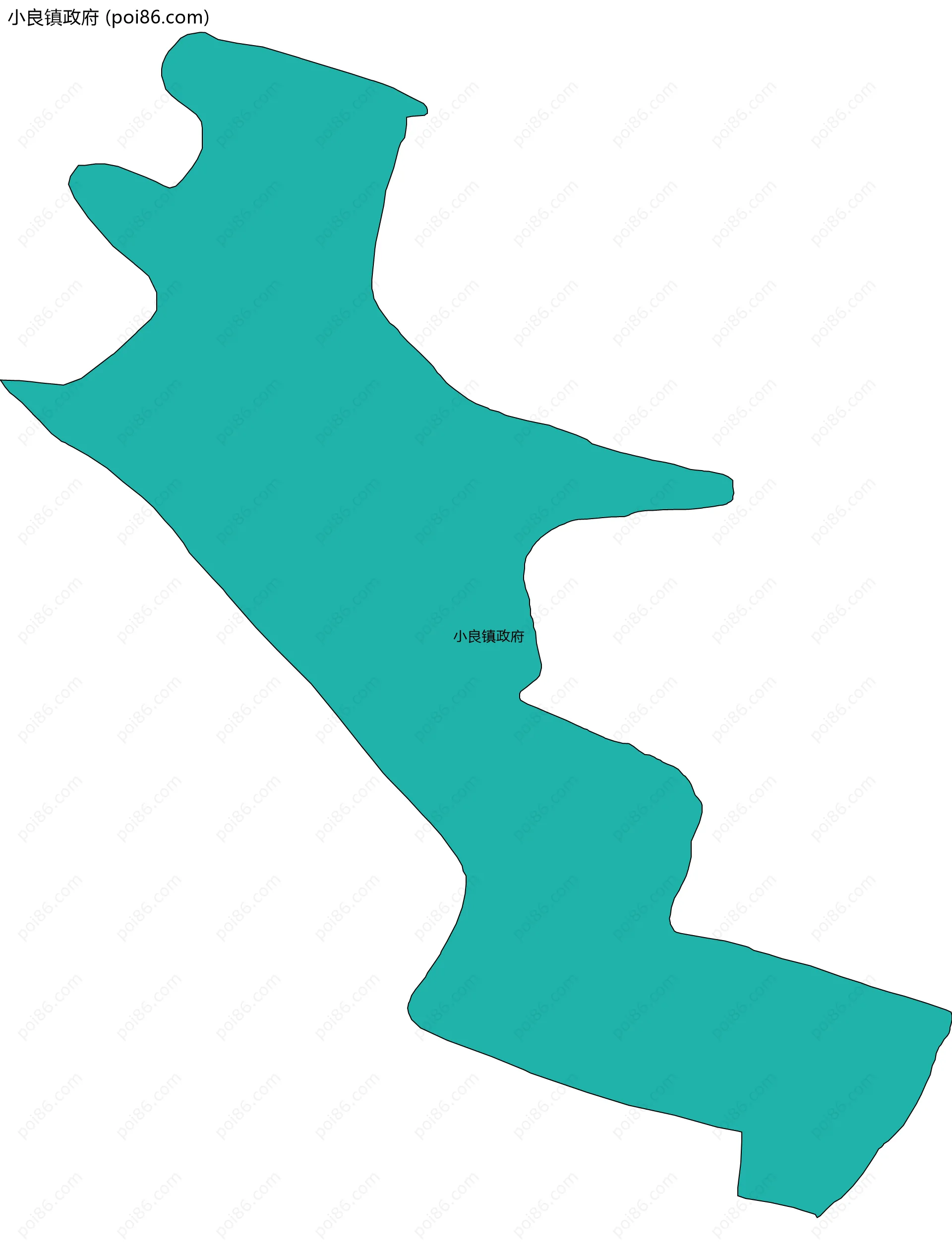 小良镇政府边界地图