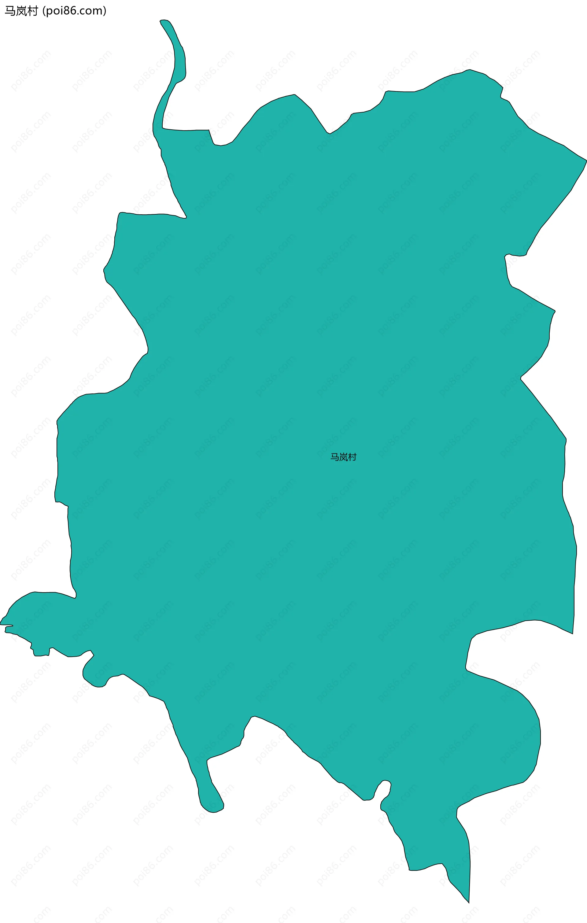 马岚村边界地图