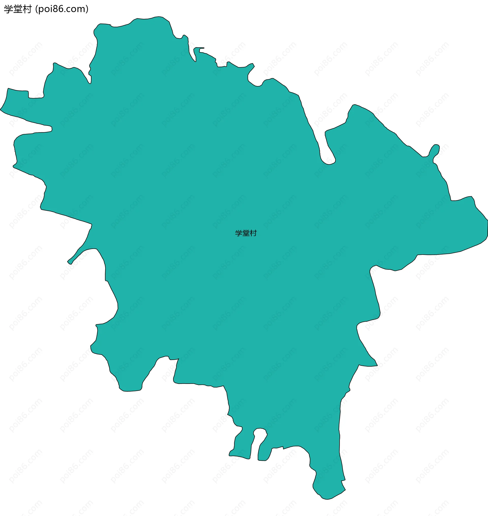 学堂村边界地图