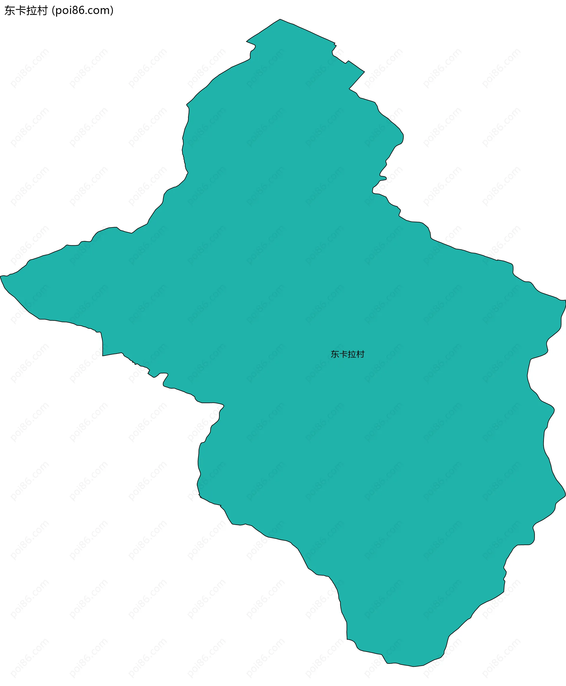 东卡拉村边界地图