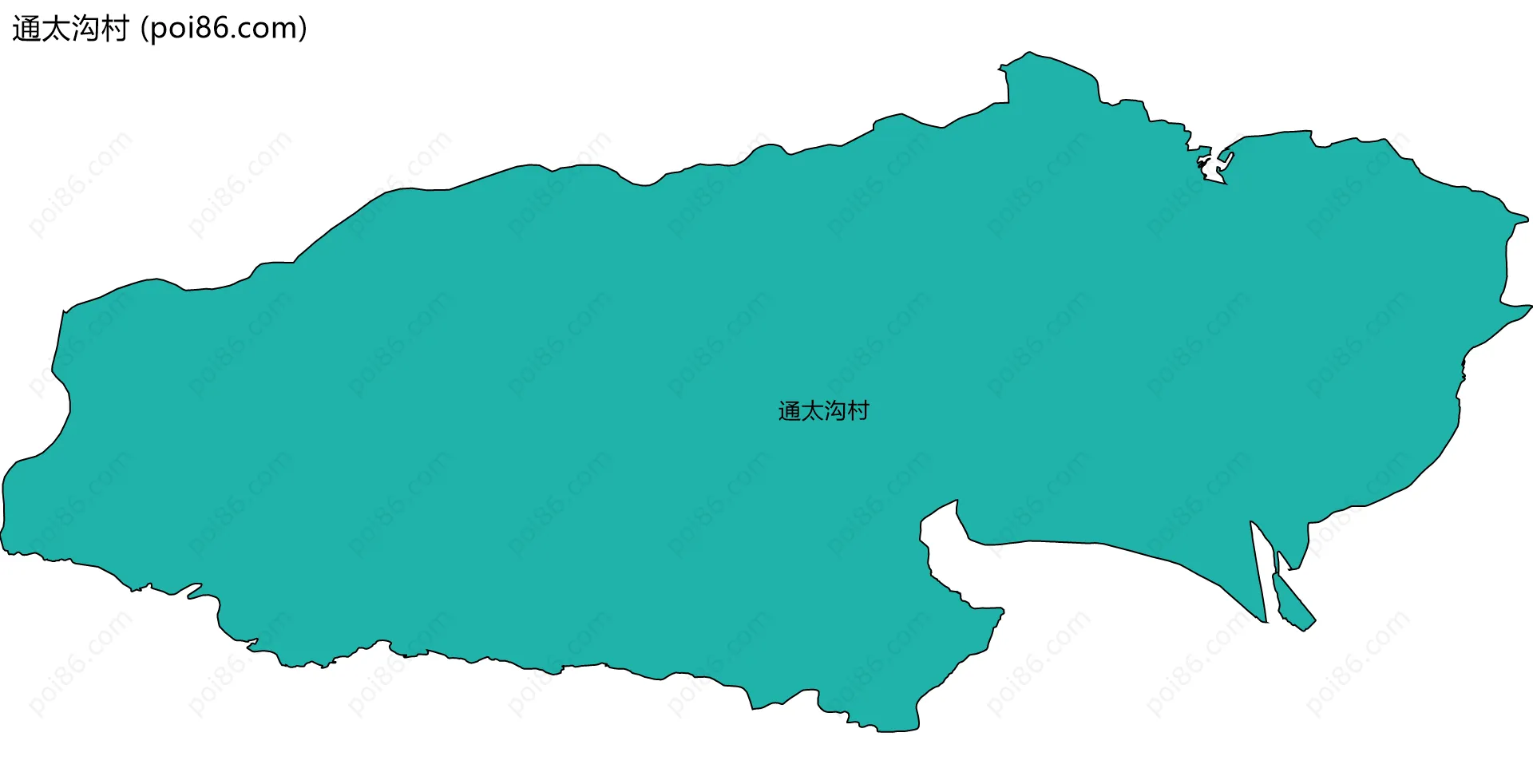 通太沟村边界地图