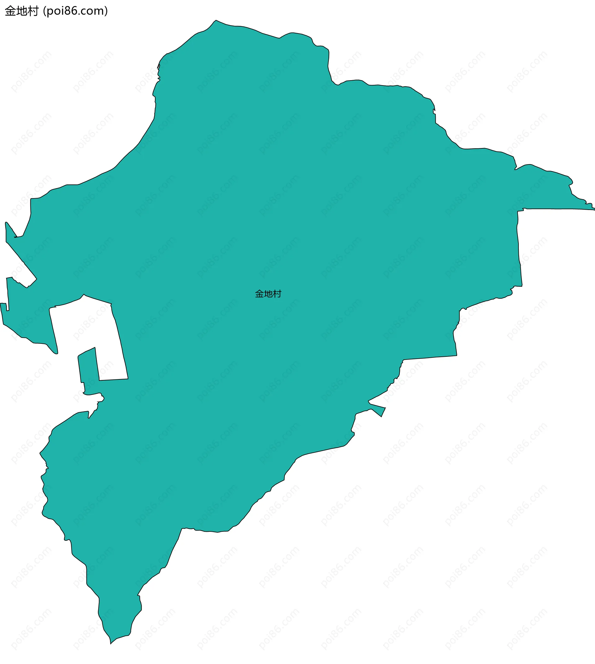 金地村边界地图