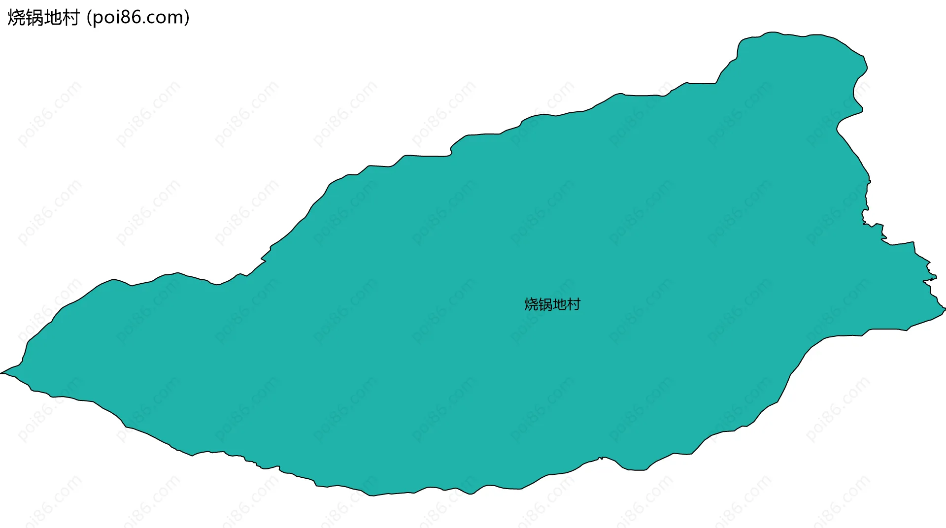 烧锅地村边界地图