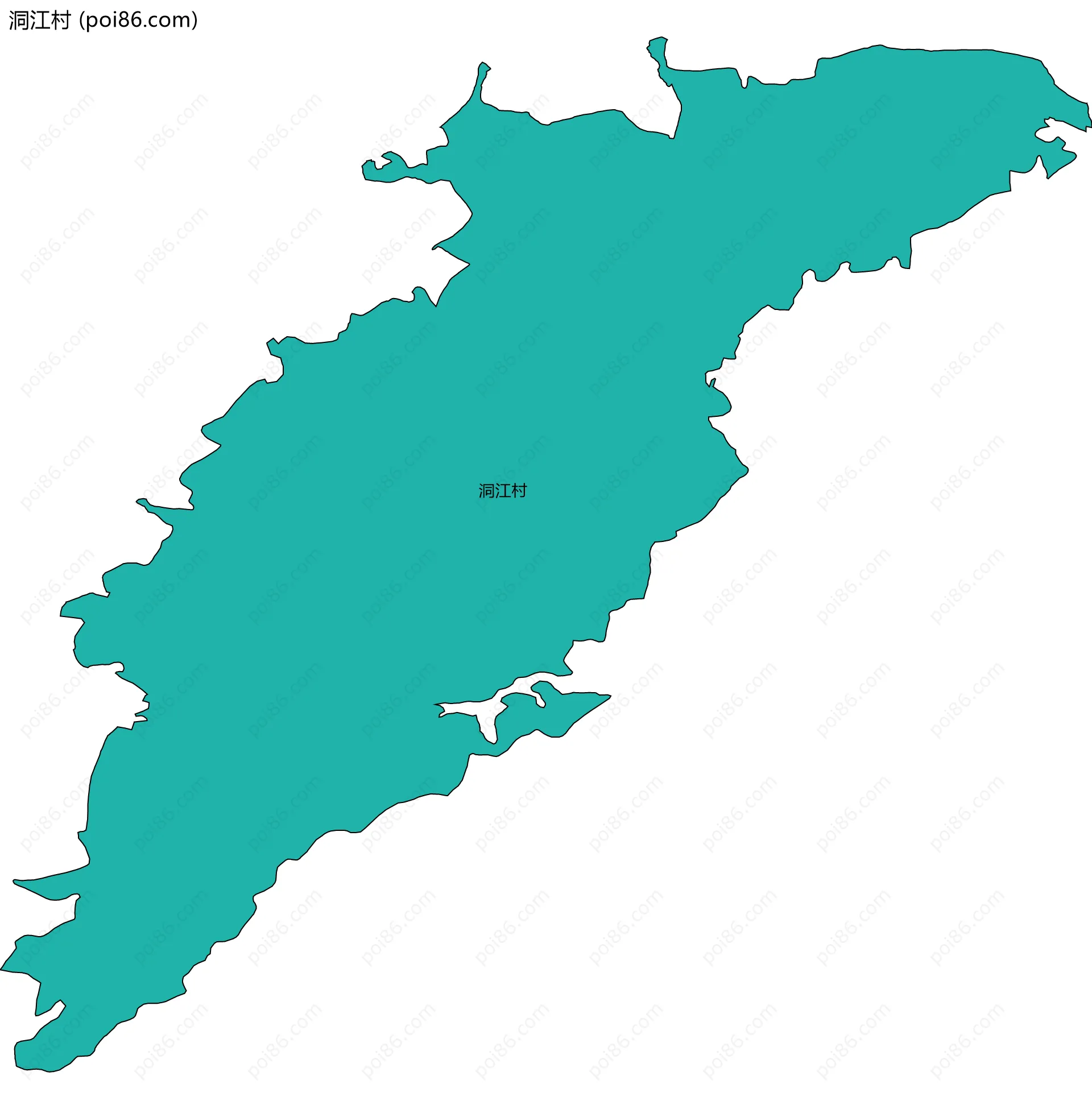 洞江村边界地图