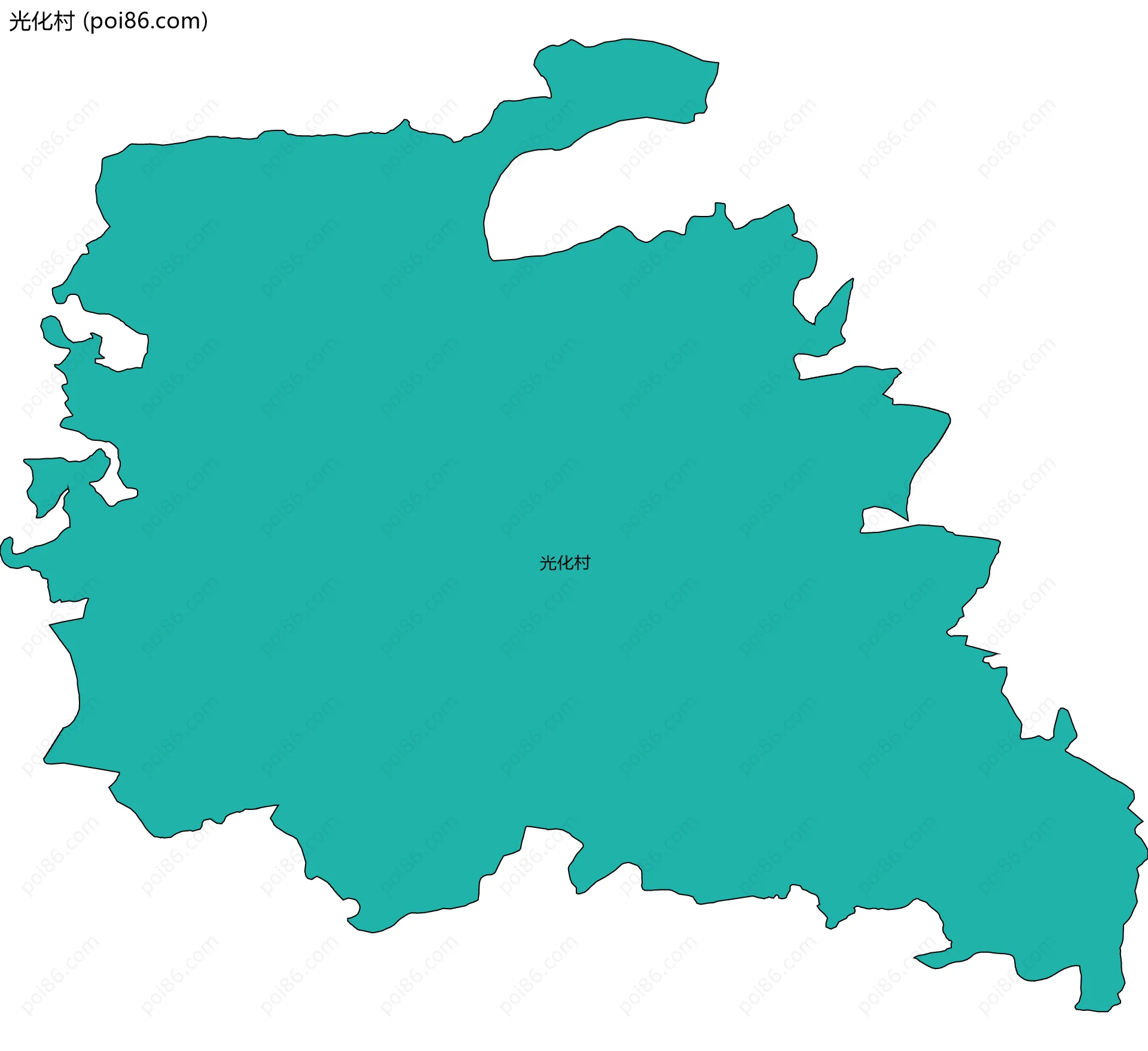 光化村边界地图