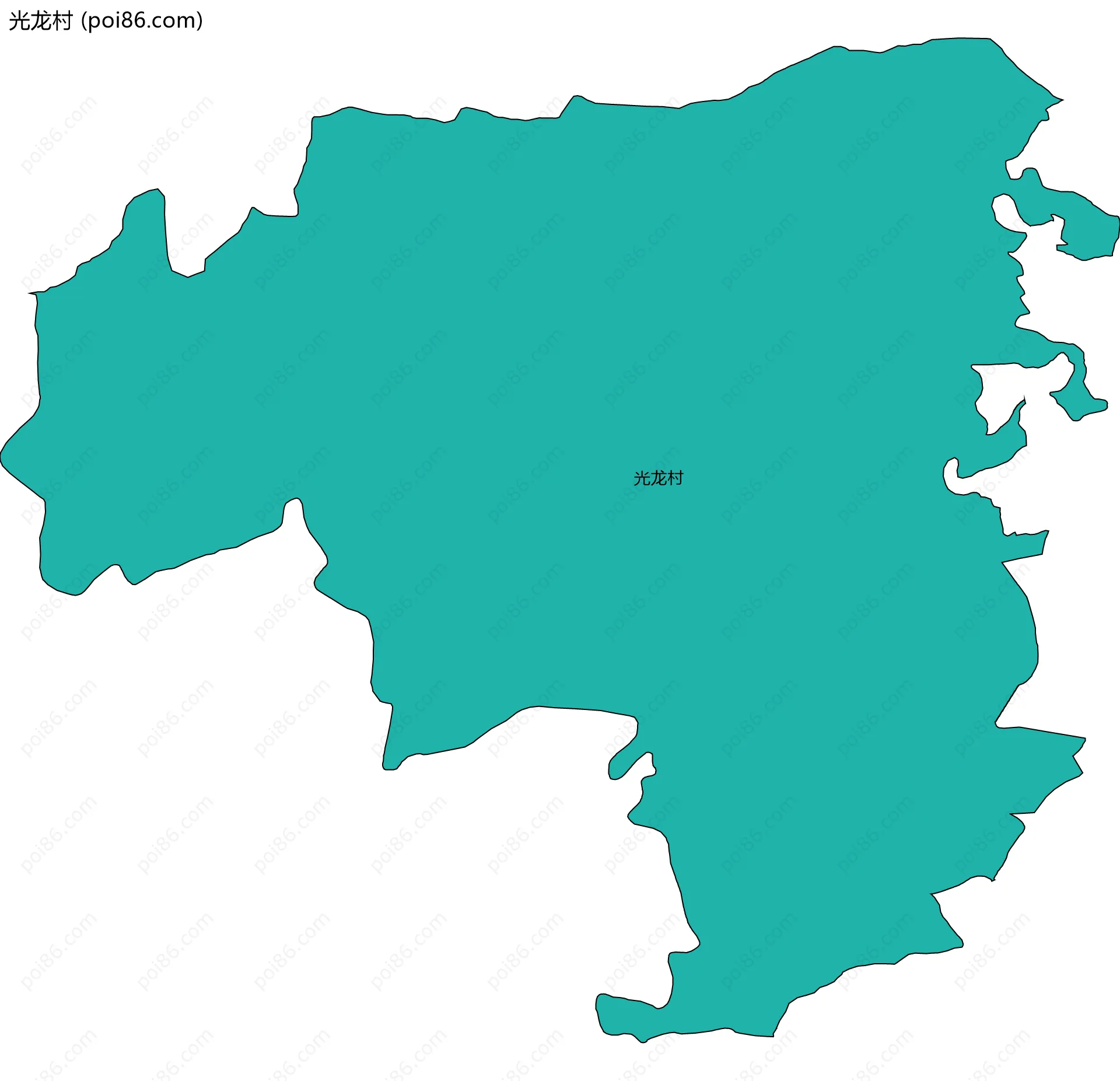 光龙村边界地图