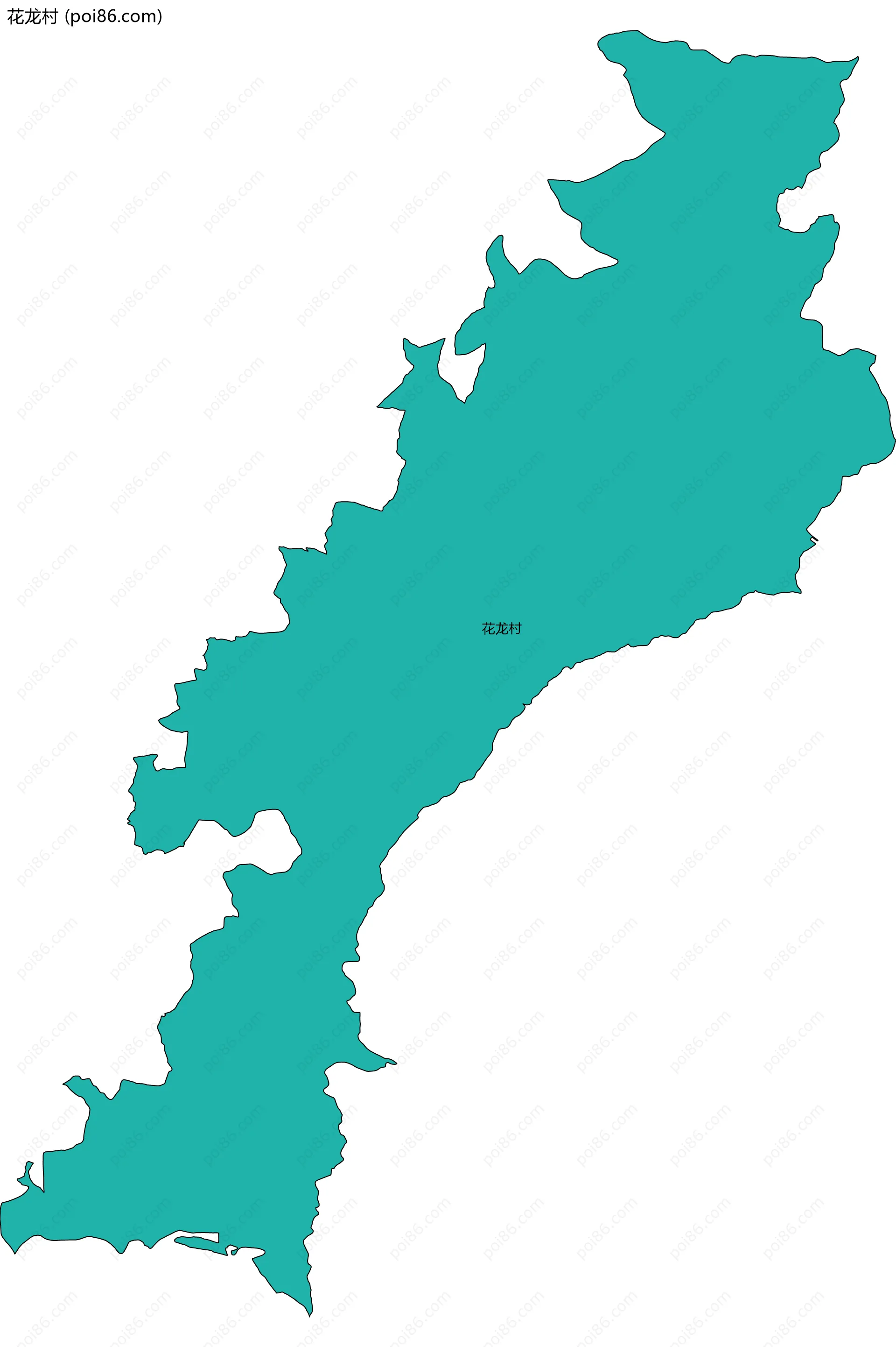 花龙村边界地图