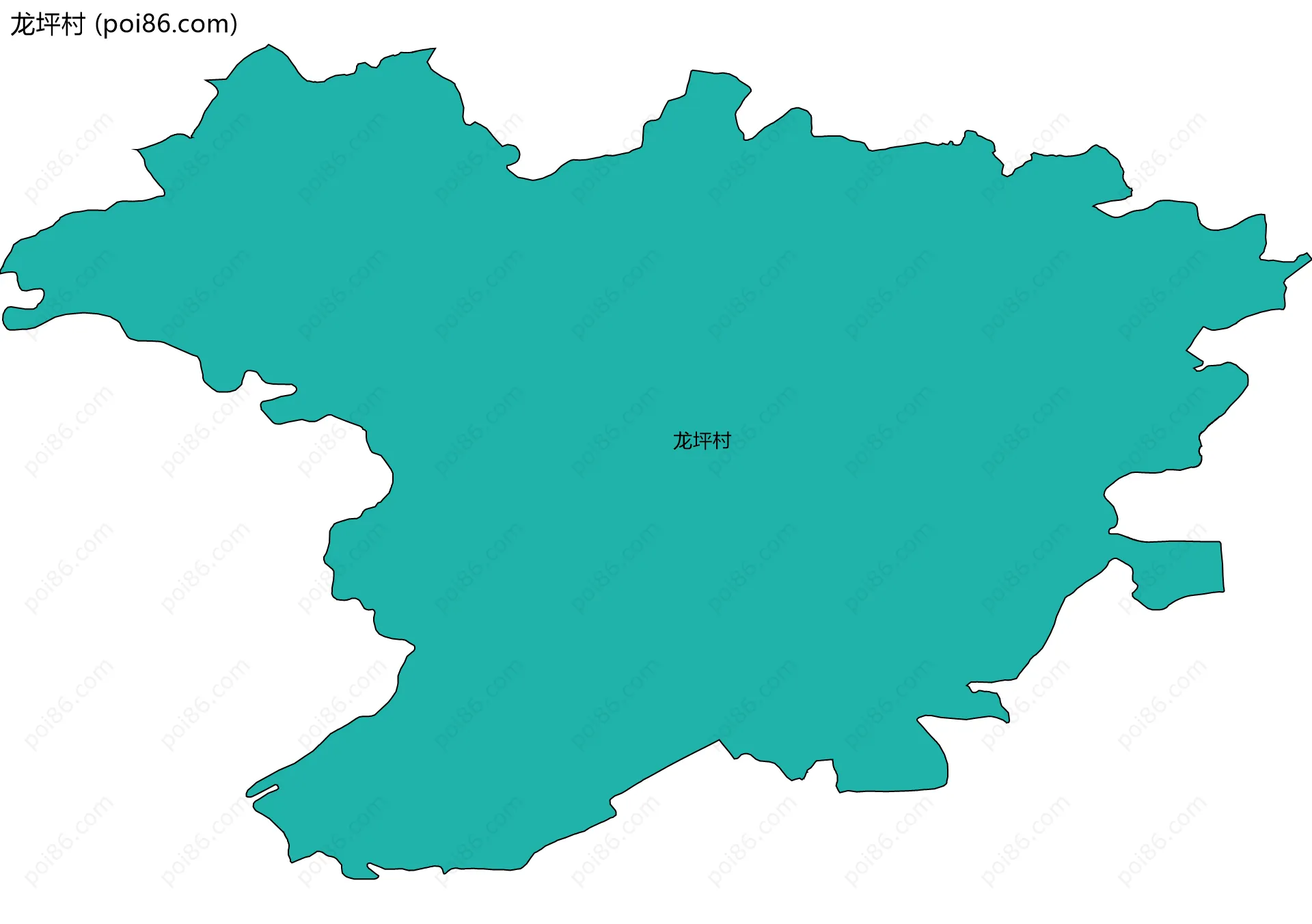 龙坪村边界地图