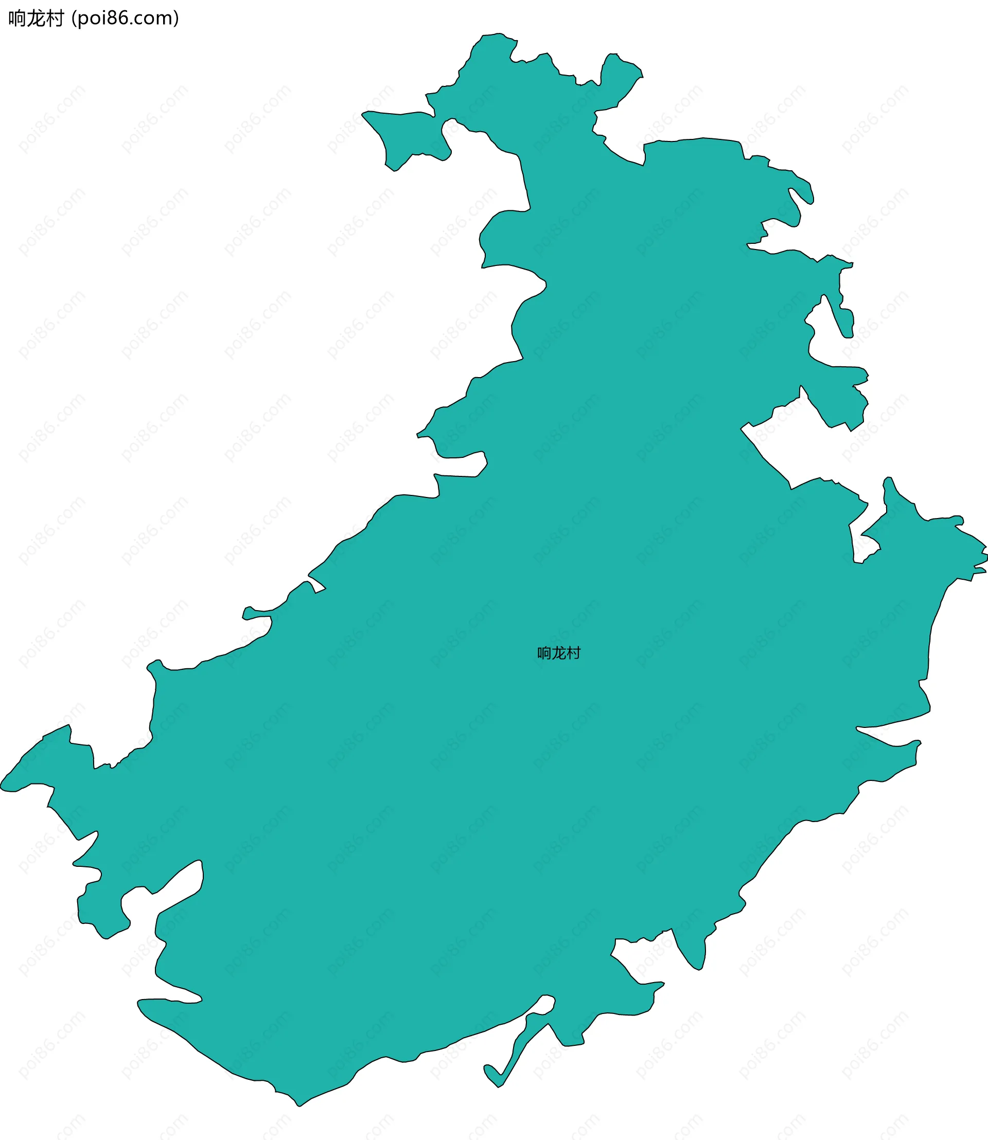 响龙村边界地图