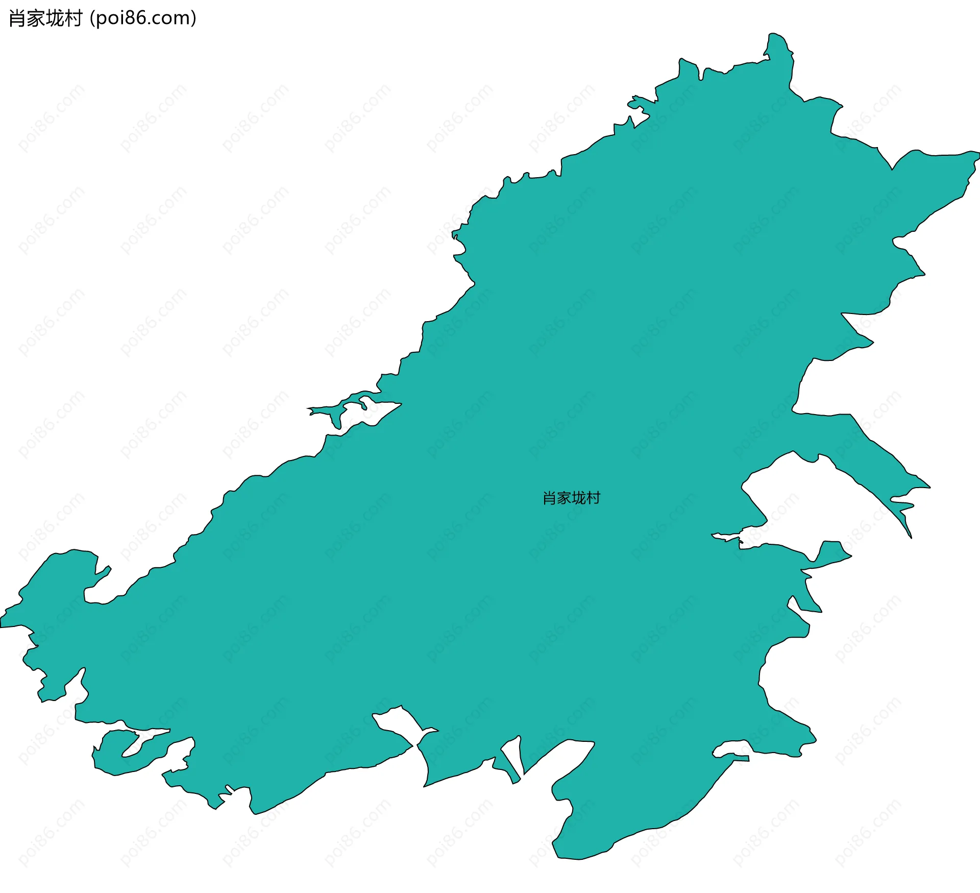 肖家垅村边界地图