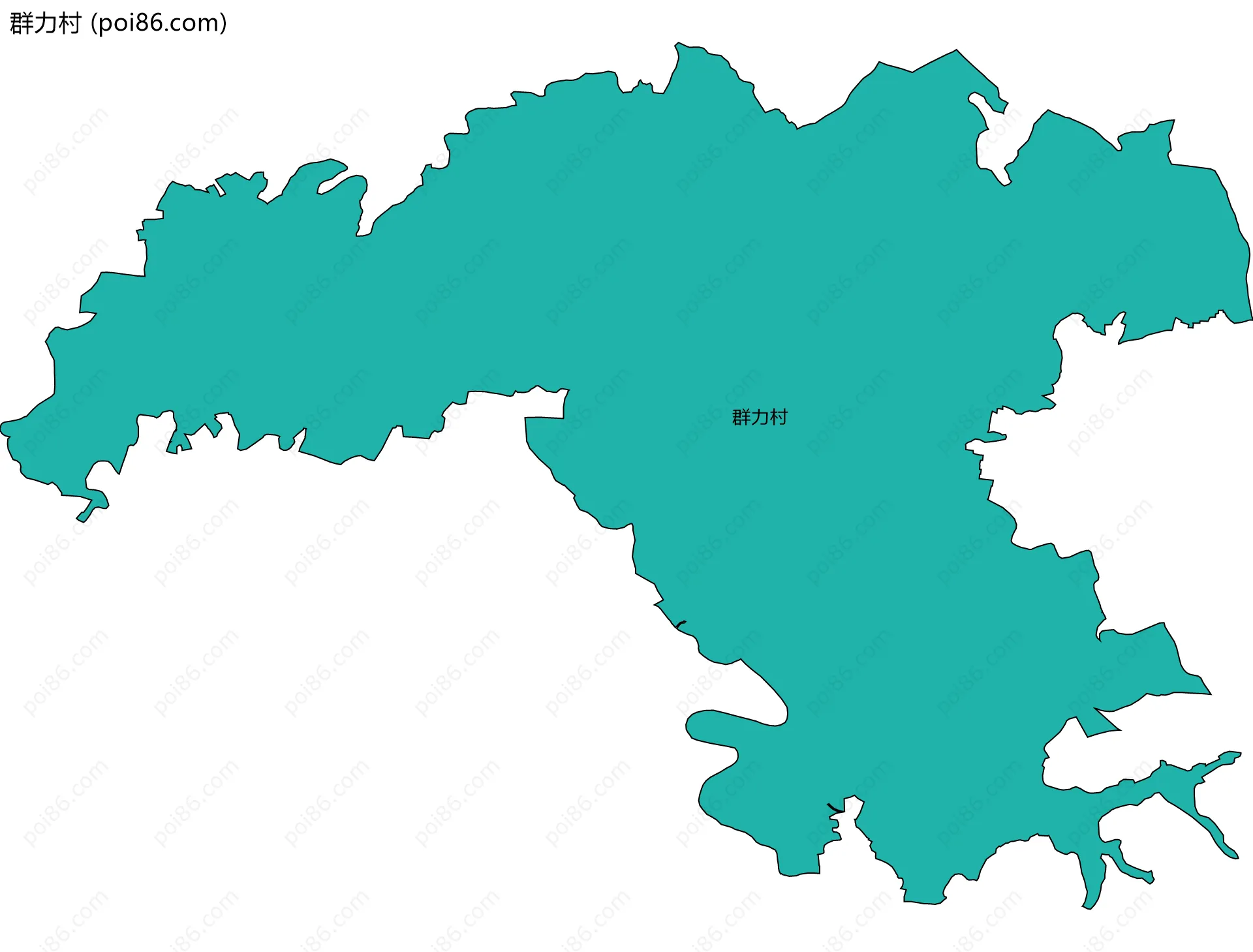 群力村边界地图
