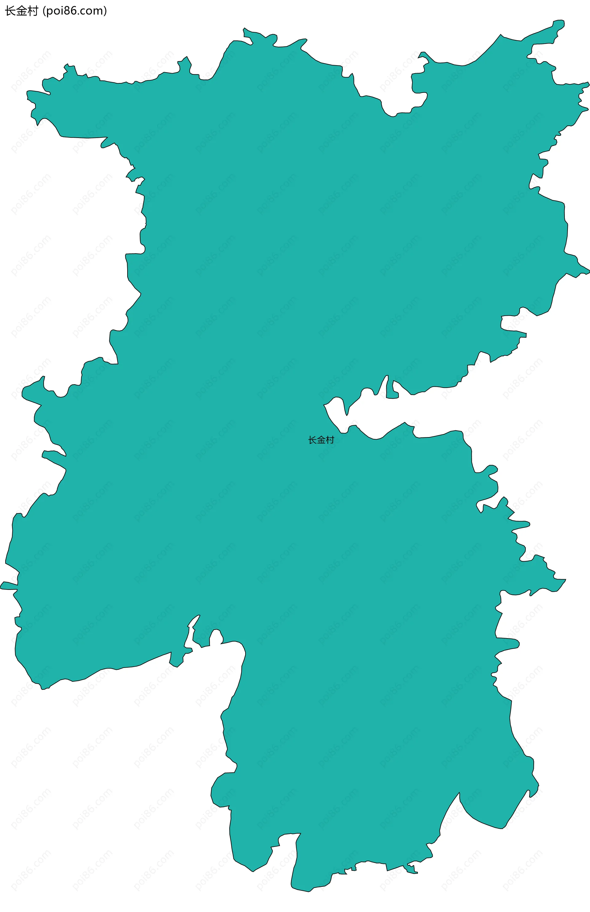长金村边界地图