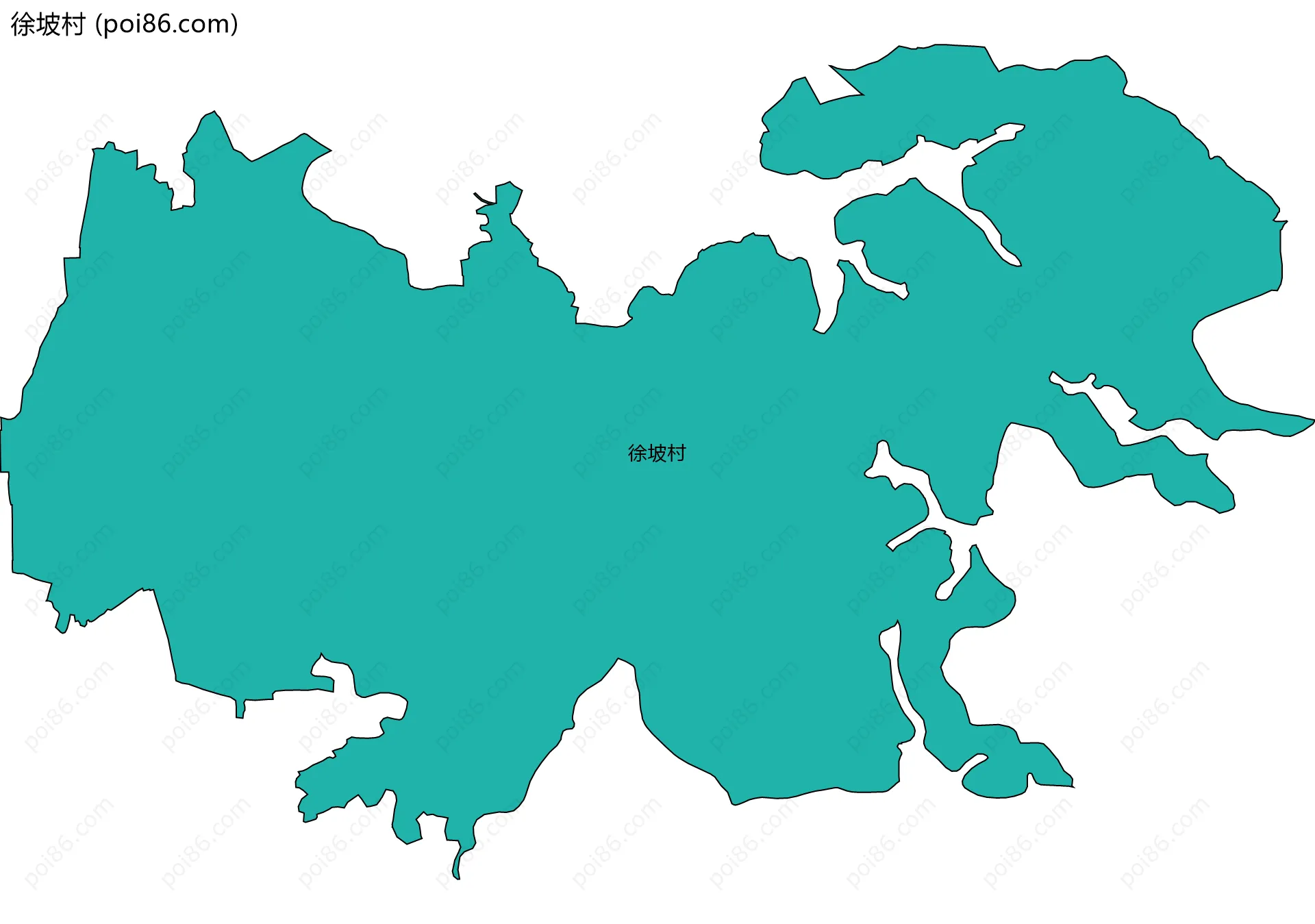 徐坡村边界地图