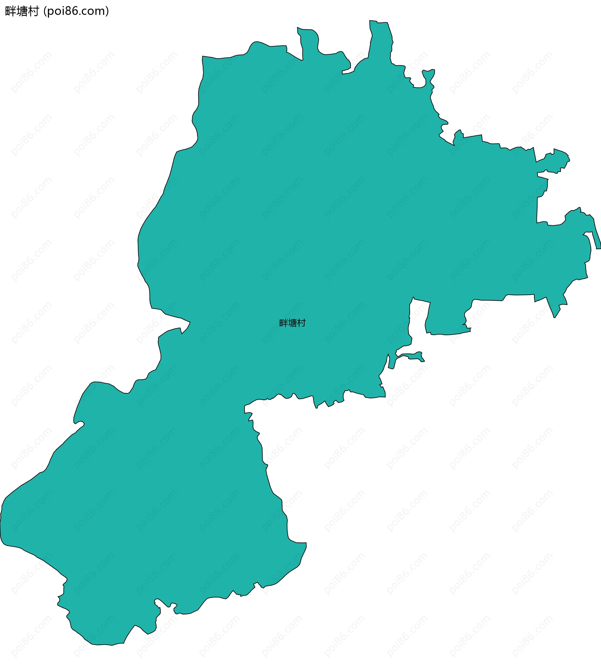 畔塘村边界地图