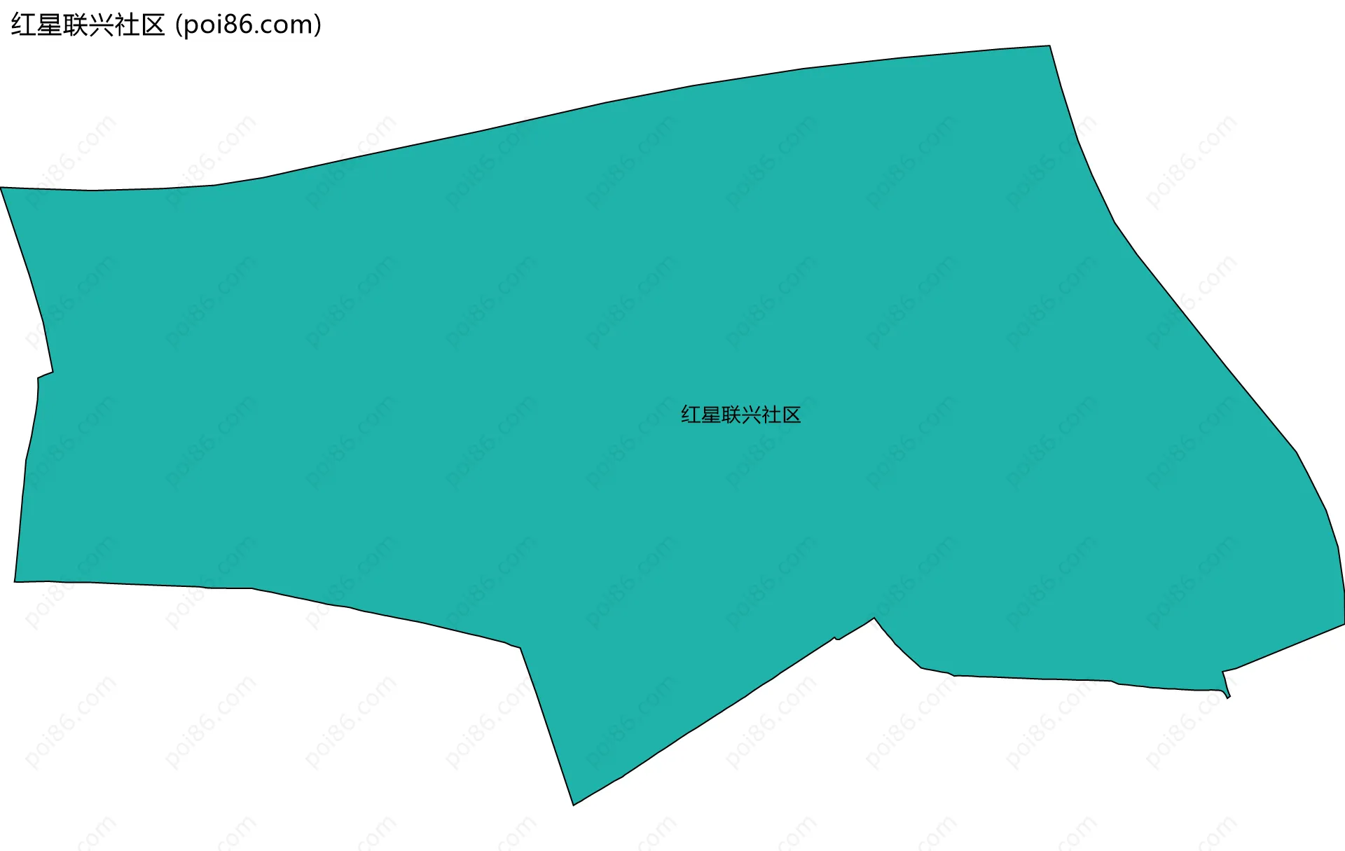 红星联兴社区边界地图