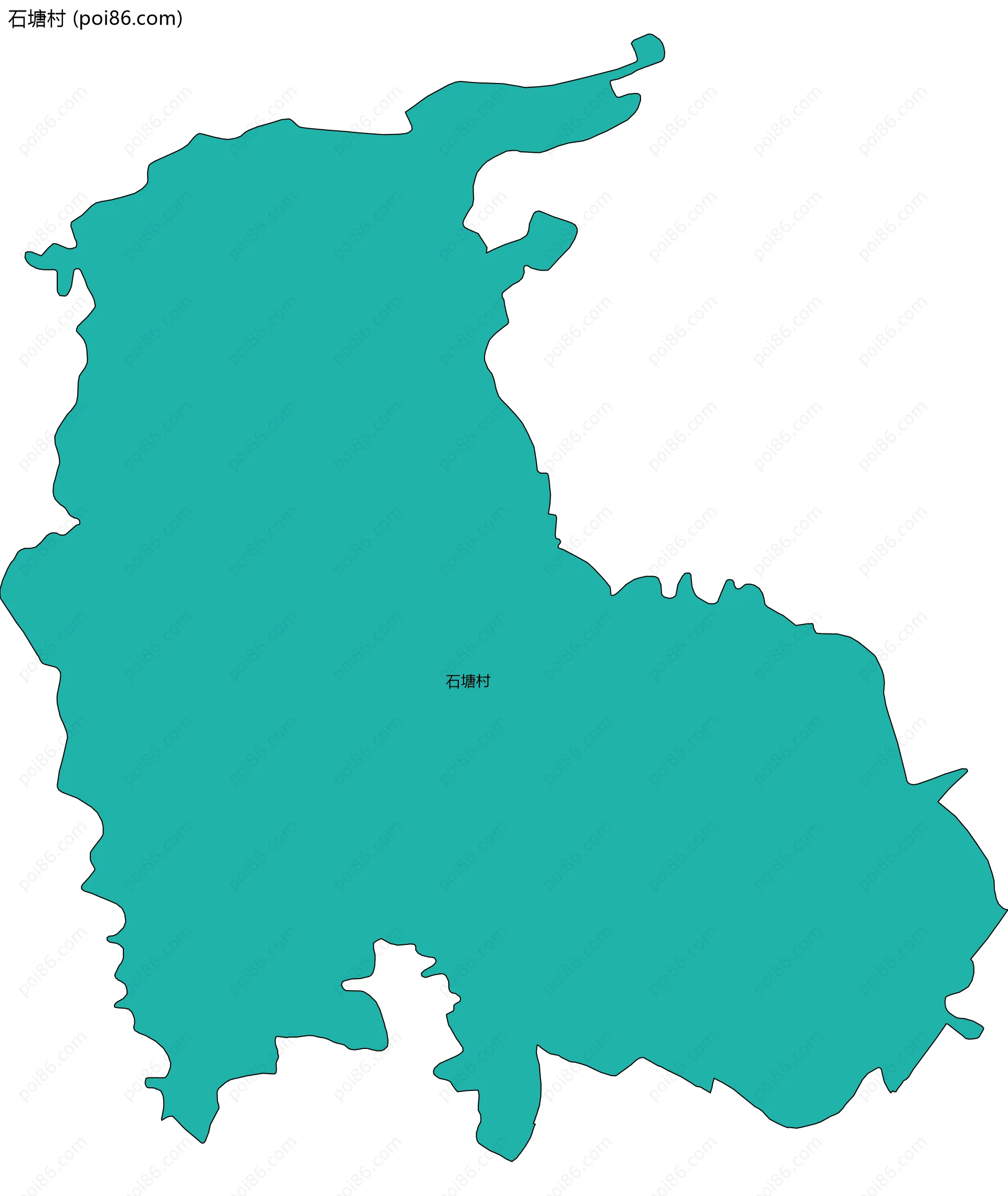 石塘村边界地图