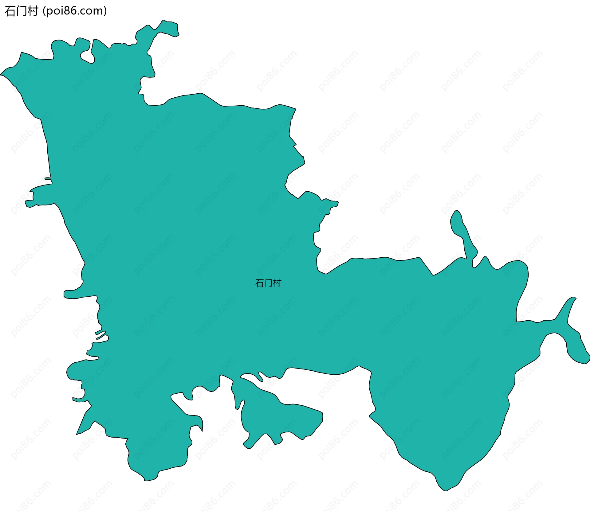 石门村边界地图