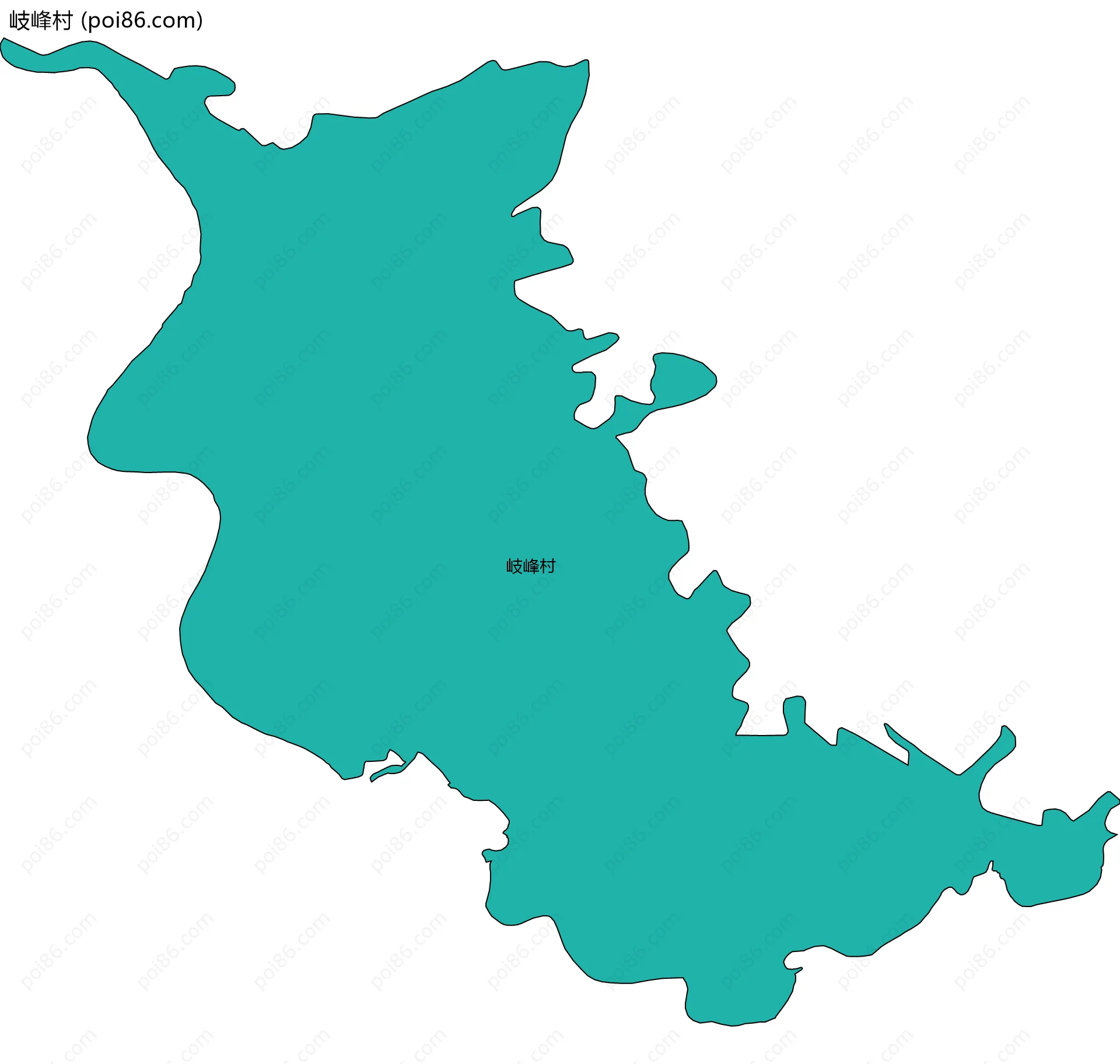 岐峰村边界地图