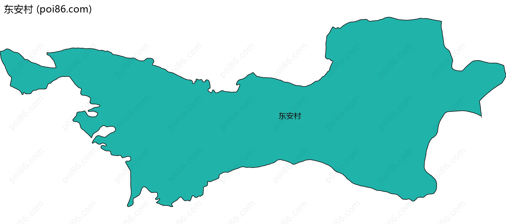 东安村边界地图