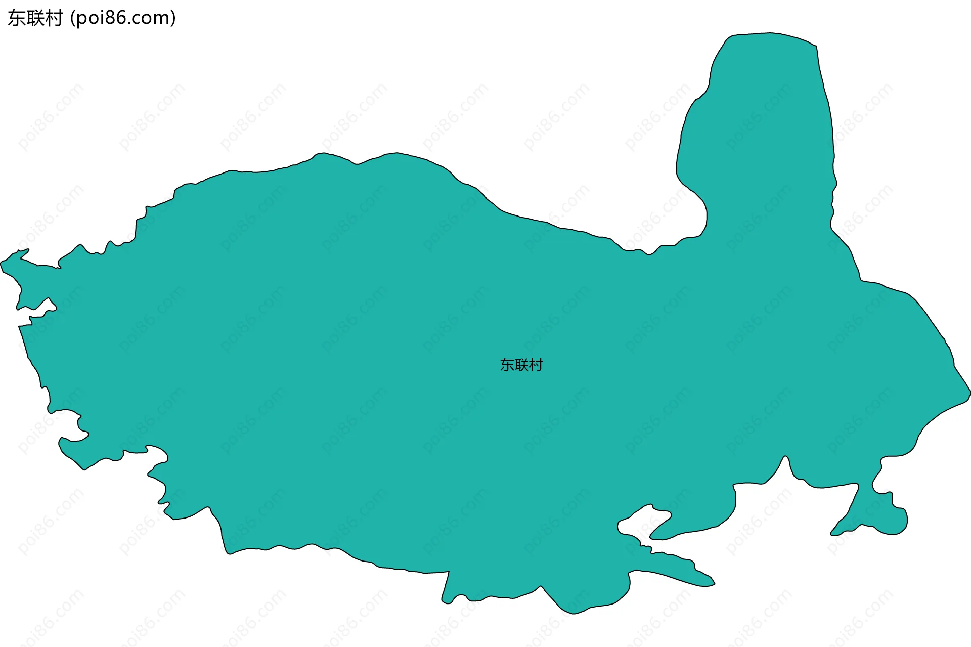 东联村边界地图